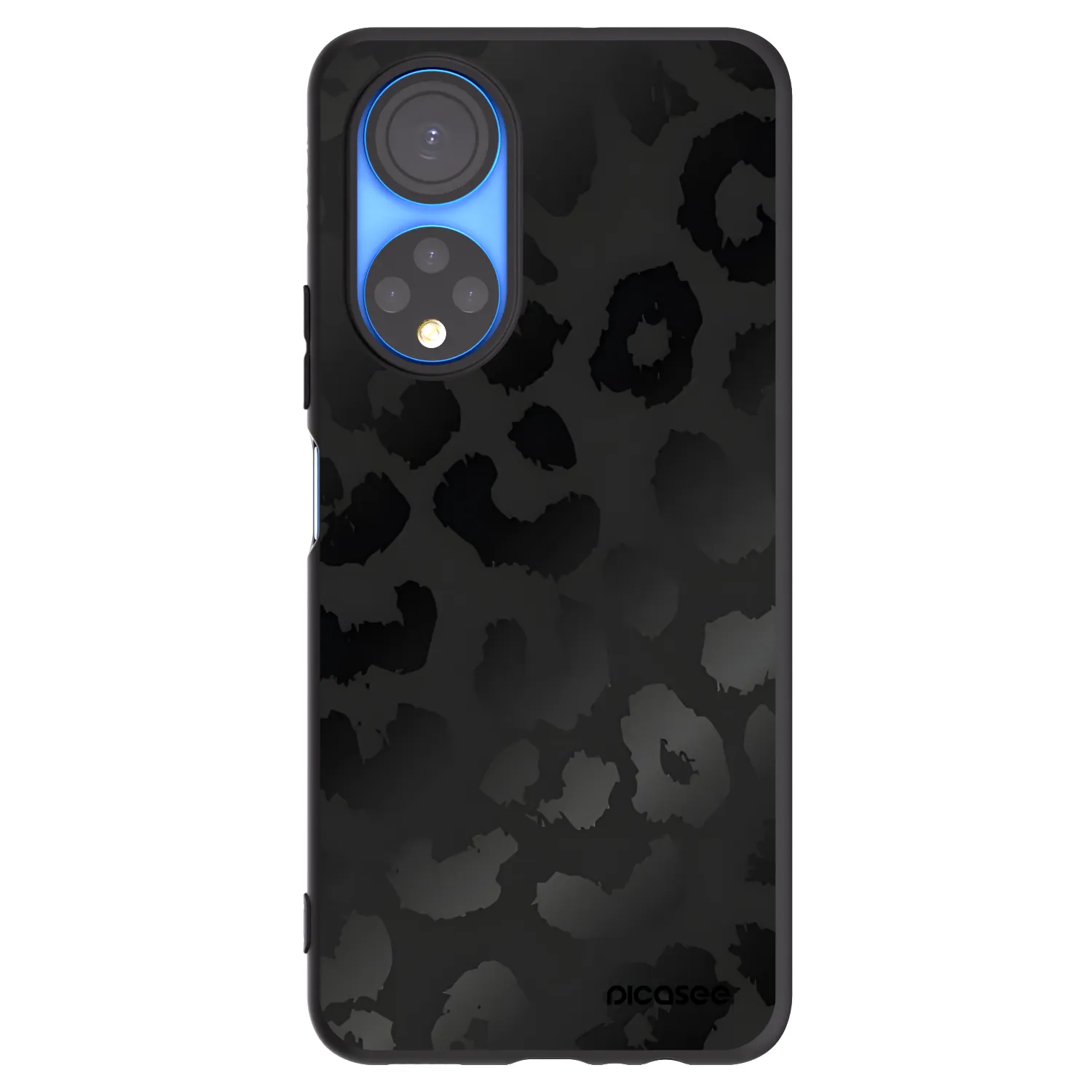 Picasee fekete szilikon tok az alábbi mobiltelefonokra Honor X7 - Midnight Leopard