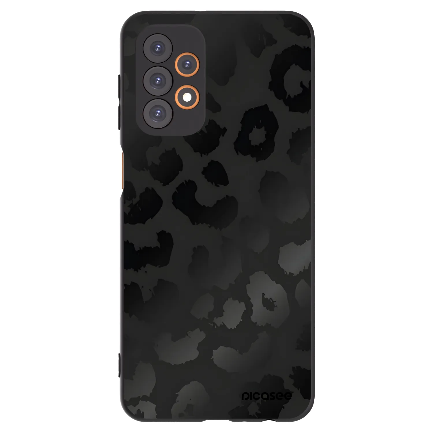 Picasee fekete szilikon tok az alábbi mobiltelefonokra Samsung Galaxy A23 A235F 4G - Midnight Leopard