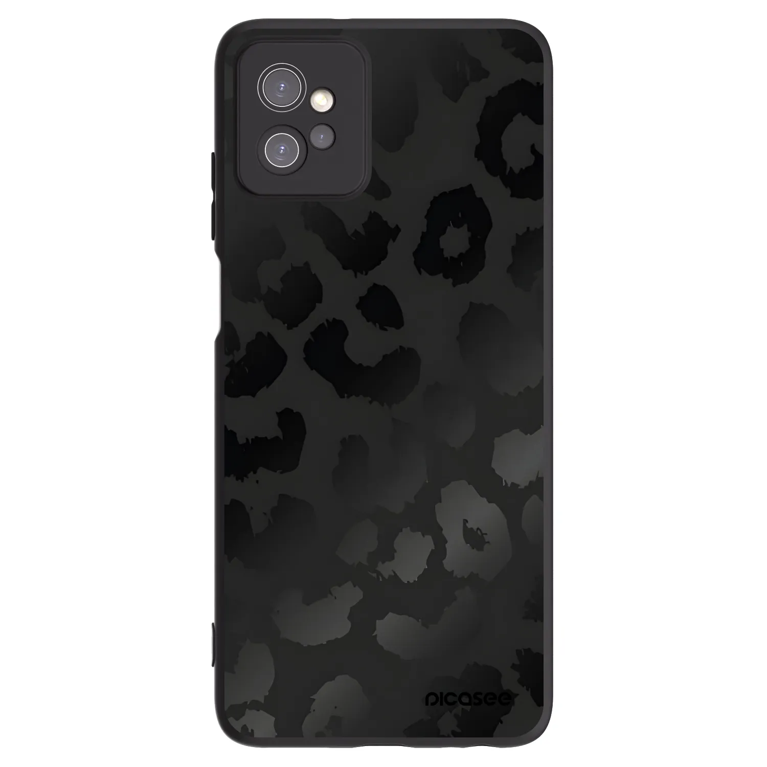 Picasee fekete szilikon tok az alábbi mobiltelefonokra Motorola Moto G32 - Midnight Leopard