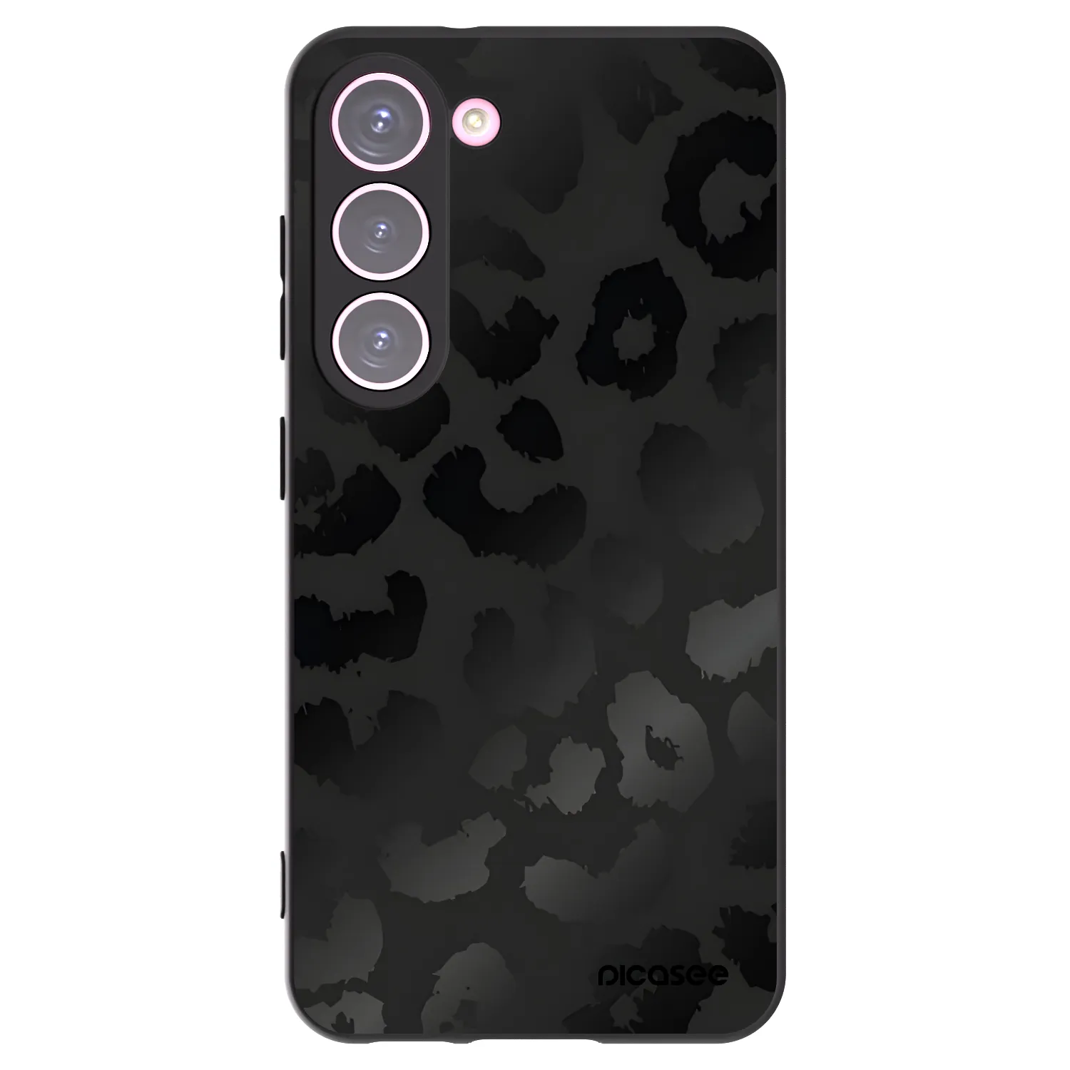 Picasee fekete szilikon tok az alábbi mobiltelefonokra Samsung Galaxy S23 5G - Midnight Leopard