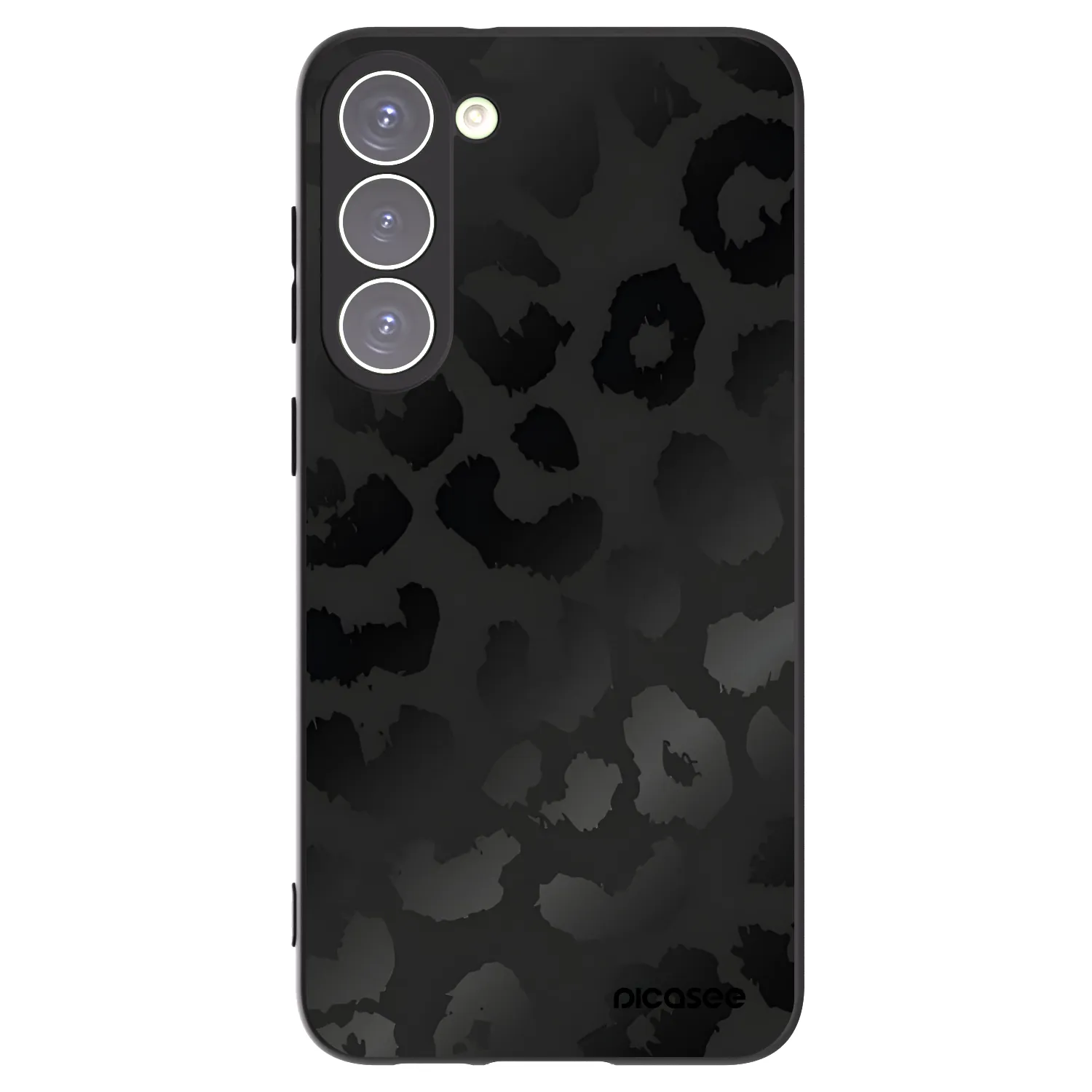 Picasee fekete szilikon tok az alábbi mobiltelefonokra Samsung Galaxy S23+ 5G - Midnight Leopard