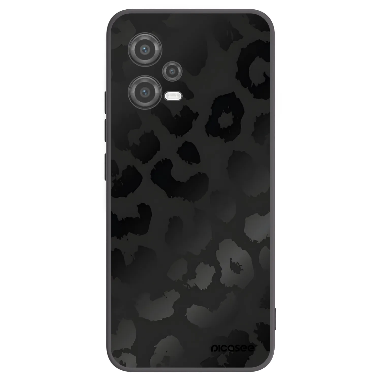 Picasee fekete szilikon tok az alábbi mobiltelefonokra Xiaomi Poco X5 - Midnight Leopard