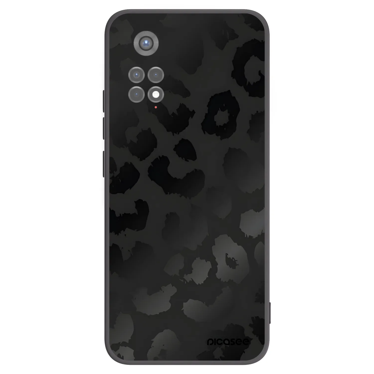 Picasee fekete szilikon tok az alábbi mobiltelefonokra Xiaomi Redmi Note 11S 5G - Midnight Leopard