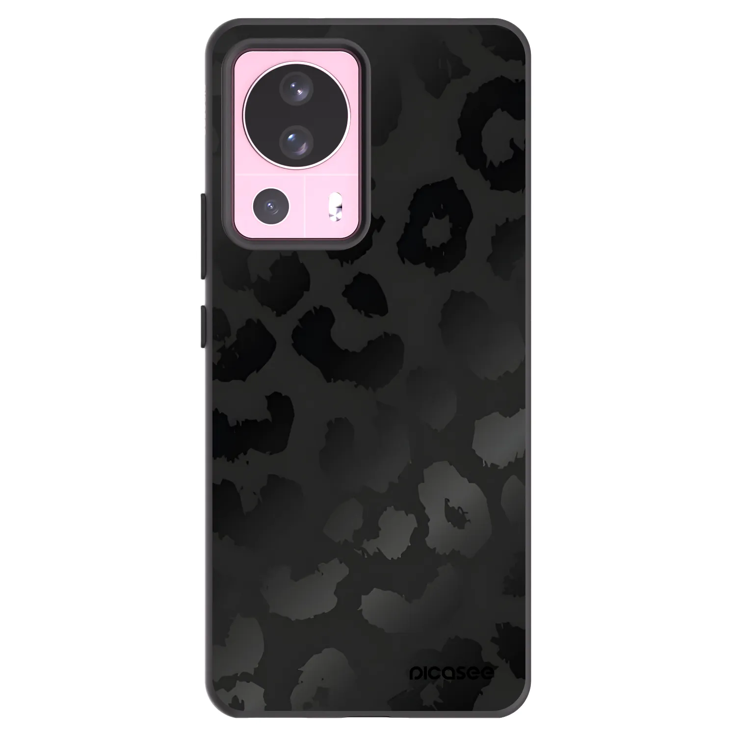 Picasee fekete szilikon tok az alábbi mobiltelefonokra Xiaomi 13 Lite - Midnight Leopard