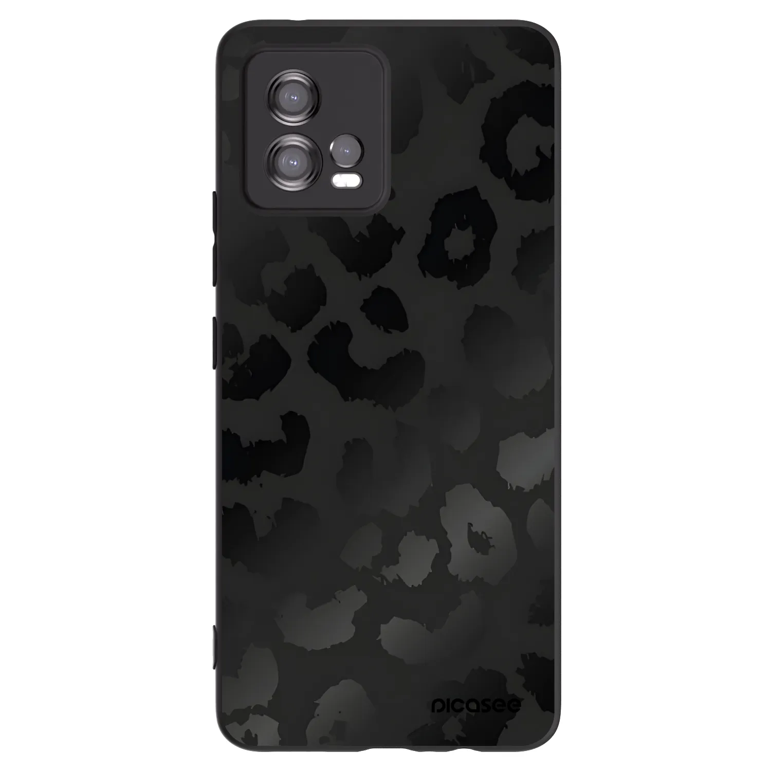 Picasee fekete szilikon tok az alábbi mobiltelefonokra Motorola Moto G72 - Midnight Leopard