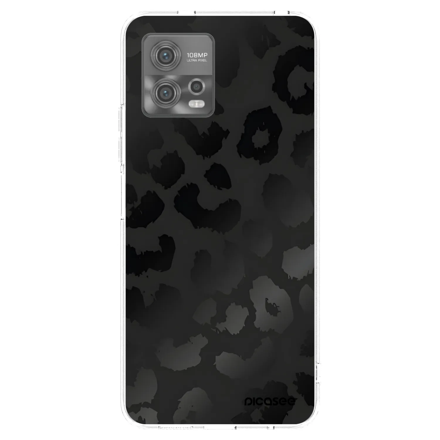 Picasee átlátszó szilikon tok az alábbi mobiltelefonokra Motorola Moto G72 - Midnight Leopard