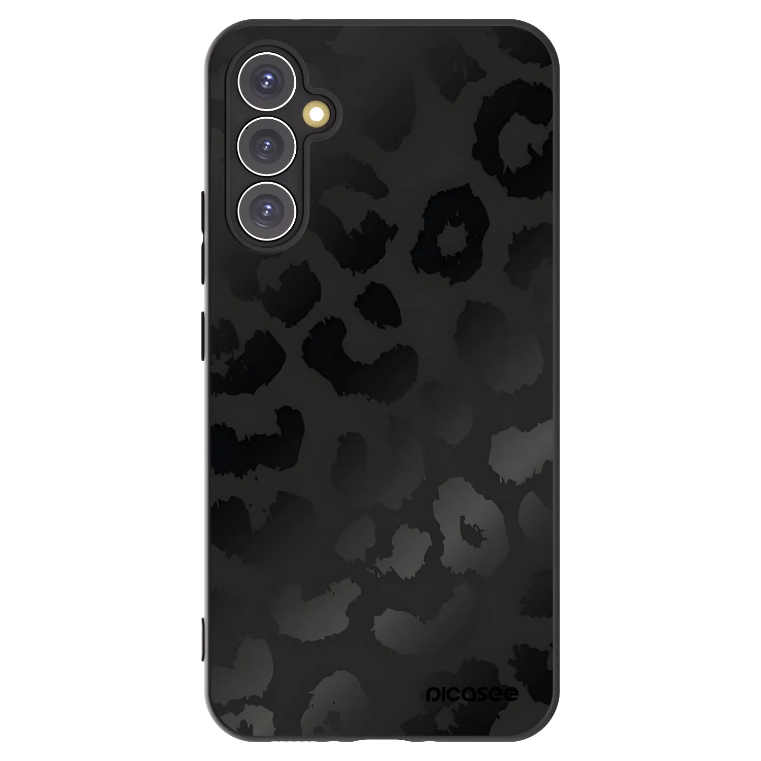 Picasee fekete szilikon tok az alábbi mobiltelefonokra Samsung Galaxy A34 5G A346B - Midnight Leopard