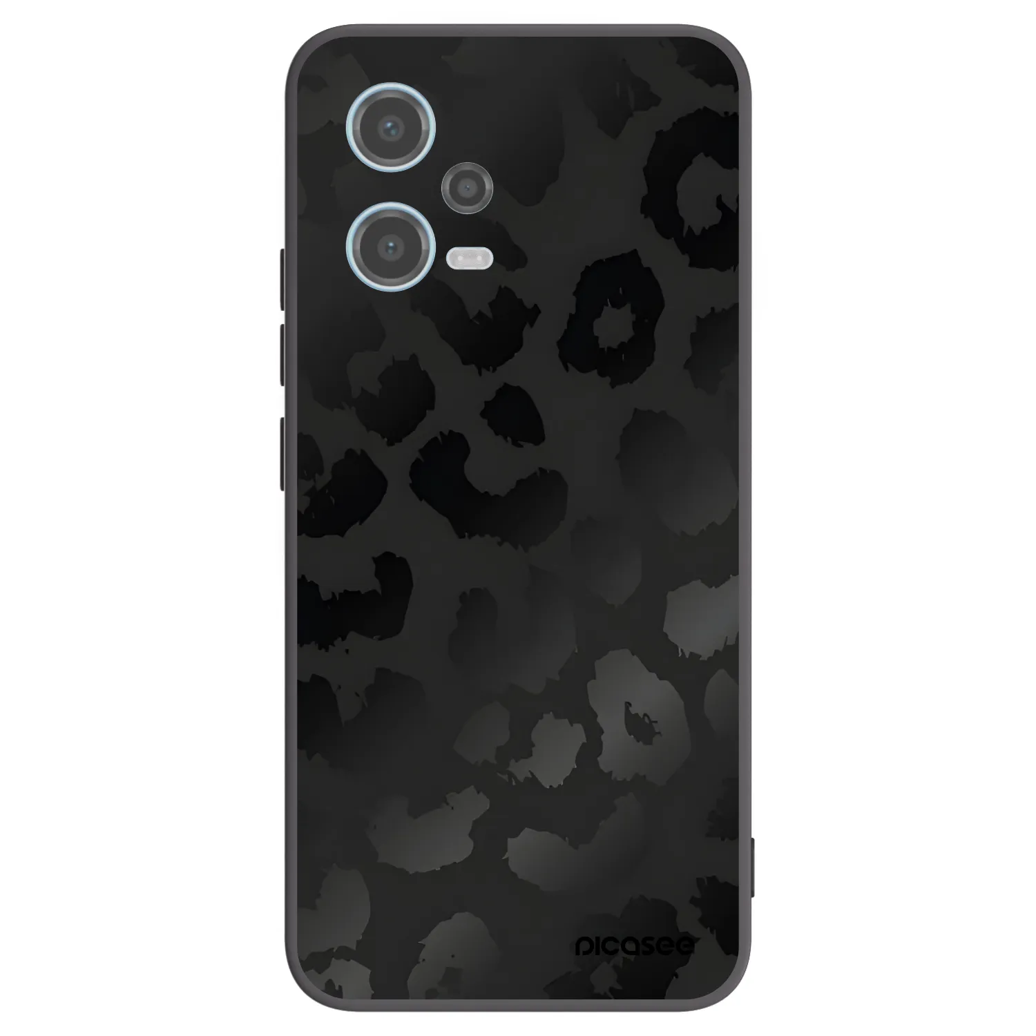 Picasee fekete szilikon tok az alábbi mobiltelefonokra Xiaomi Redmi Note 12 5G - Midnight Leopard