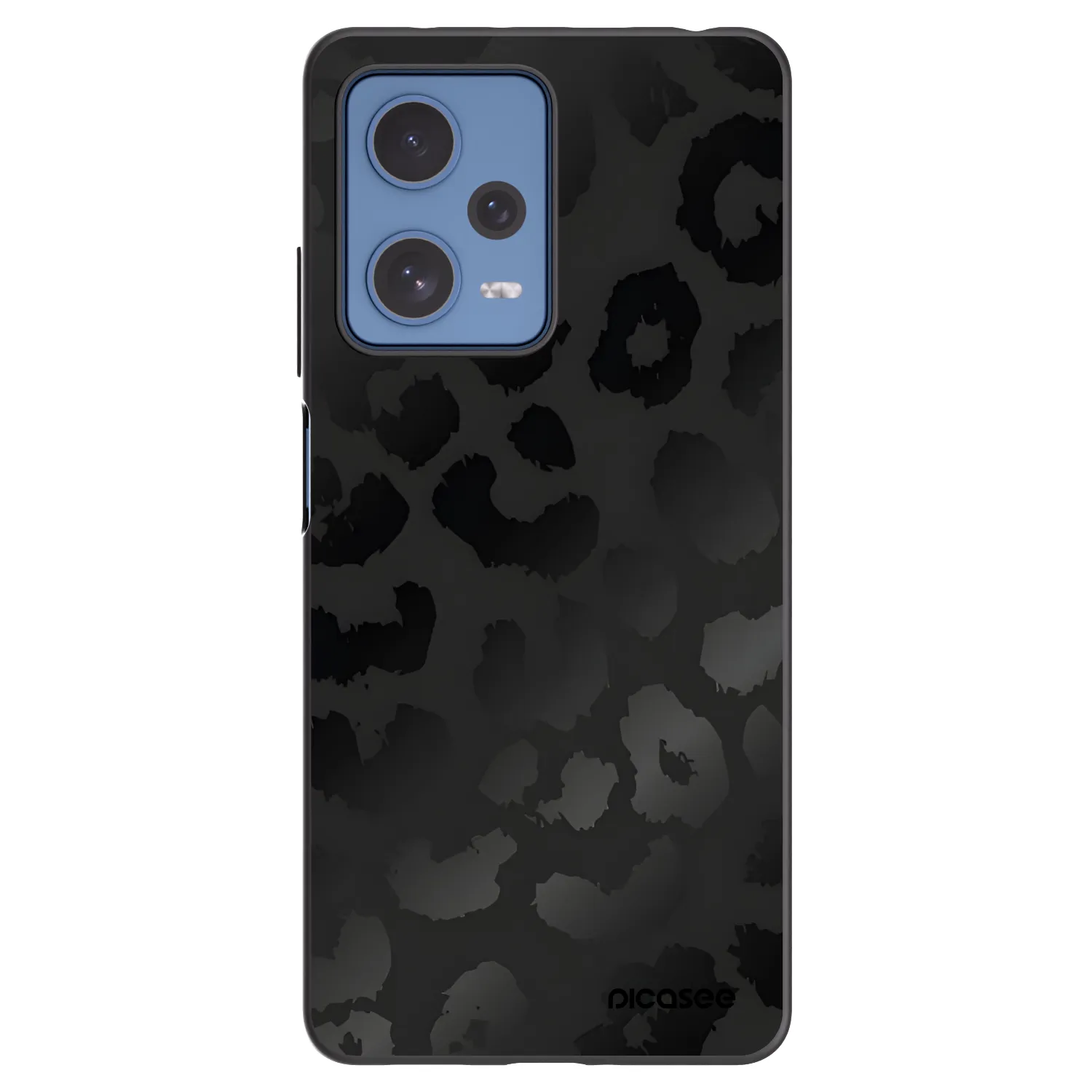Picasee fekete szilikon tok az alábbi mobiltelefonokra Xiaomi Redmi Note 12 Pro 5G - Midnight Leopard
