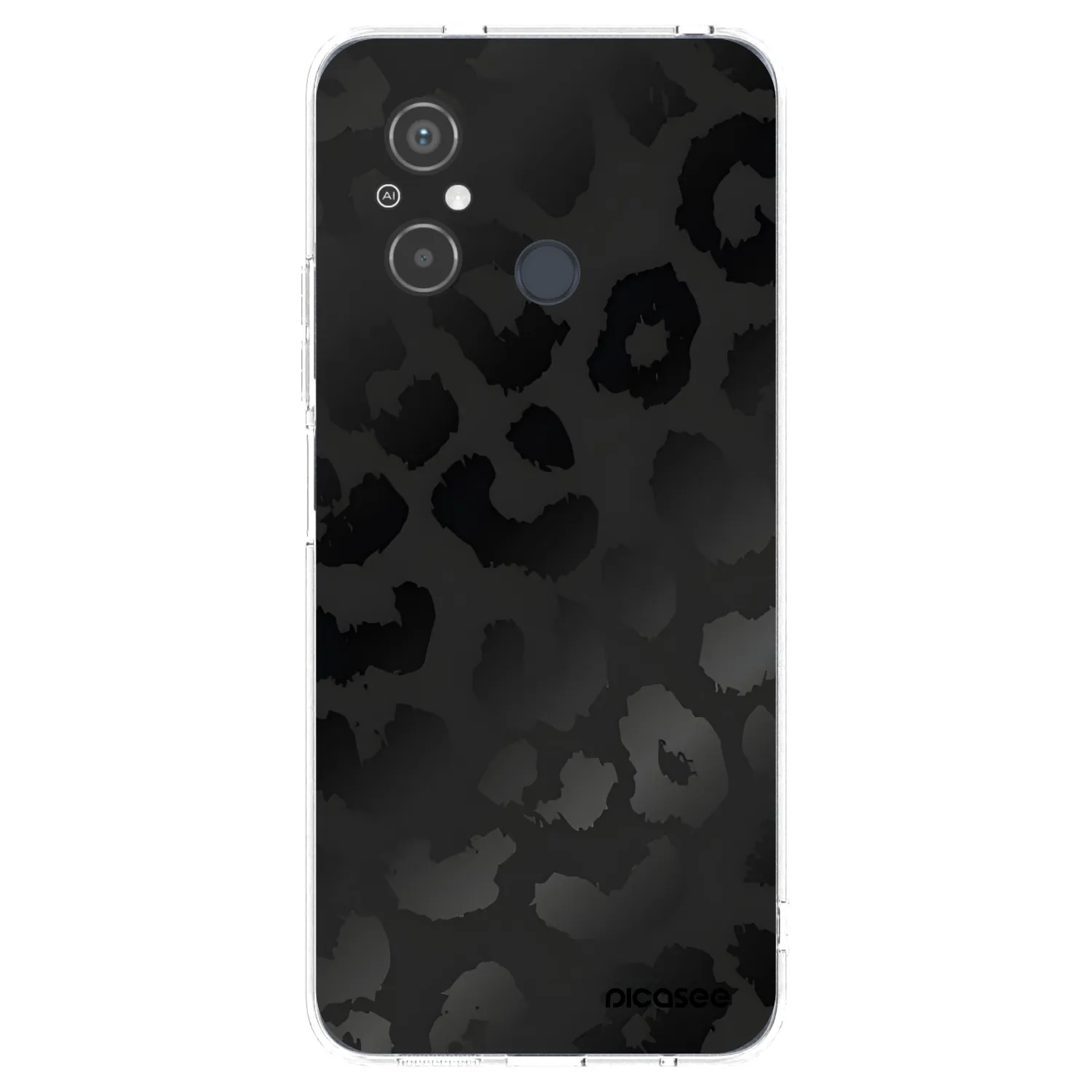 Picasee átlátszó szilikon tok az alábbi mobiltelefonokra Xiaomi Redmi 12C - Midnight Leopard