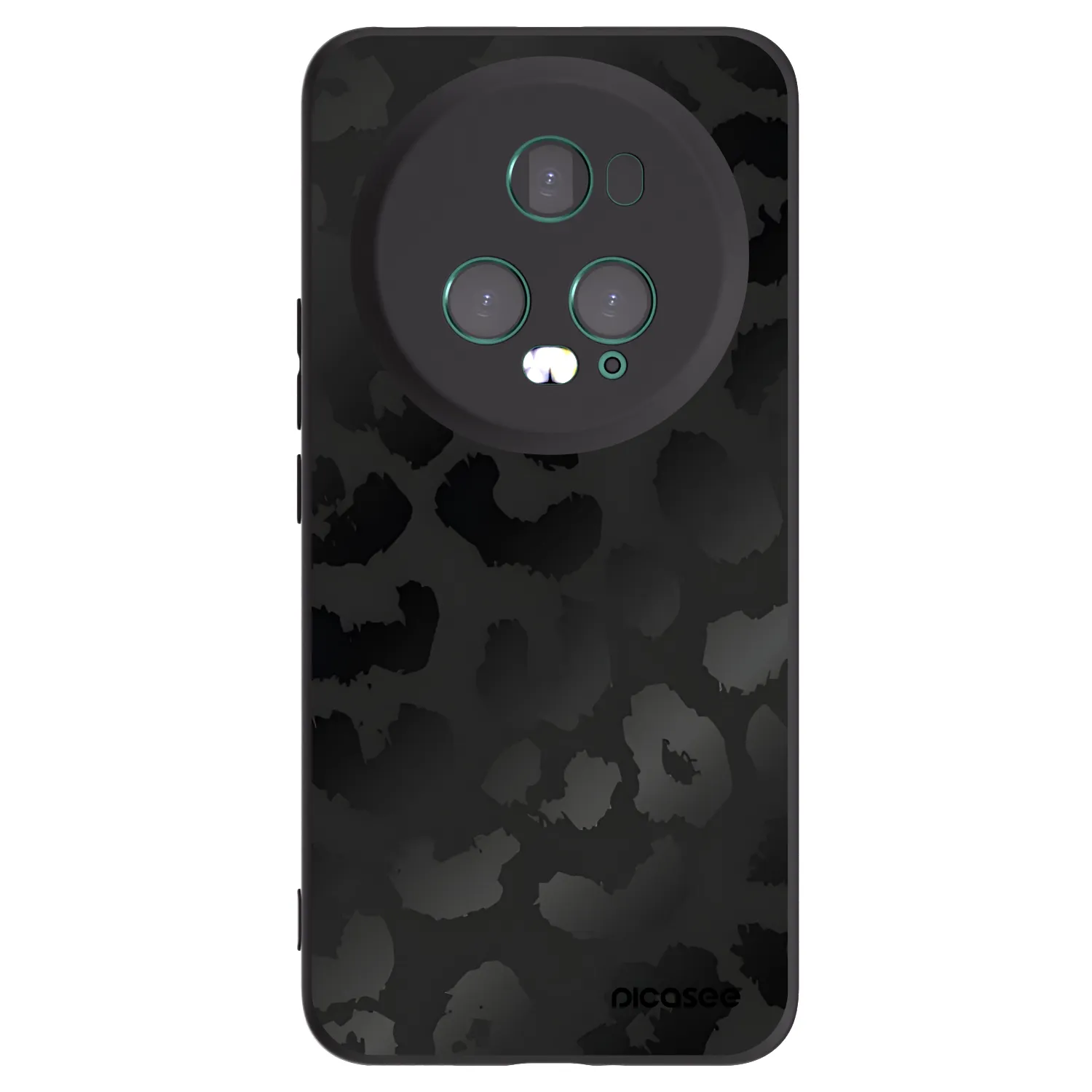 Picasee fekete szilikon tok az alábbi mobiltelefonokra Honor Magic5 Pro - Midnight Leopard