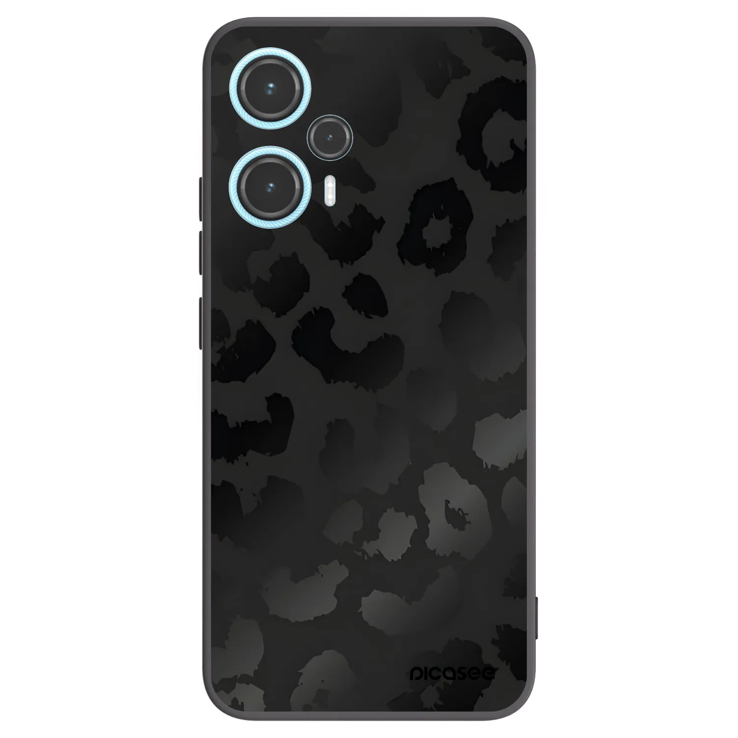 Picasee fekete szilikon tok az alábbi mobiltelefonokra Xiaomi Poco F5 - Midnight Leopard