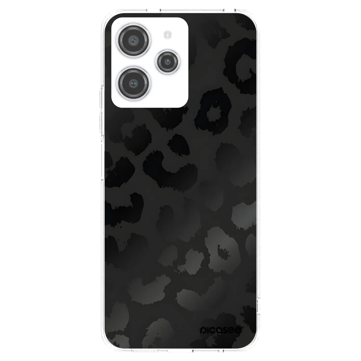 Picasee átlátszó szilikon tok az alábbi mobiltelefonokra Xiaomi Redmi 12 4G - Midnight Leopard