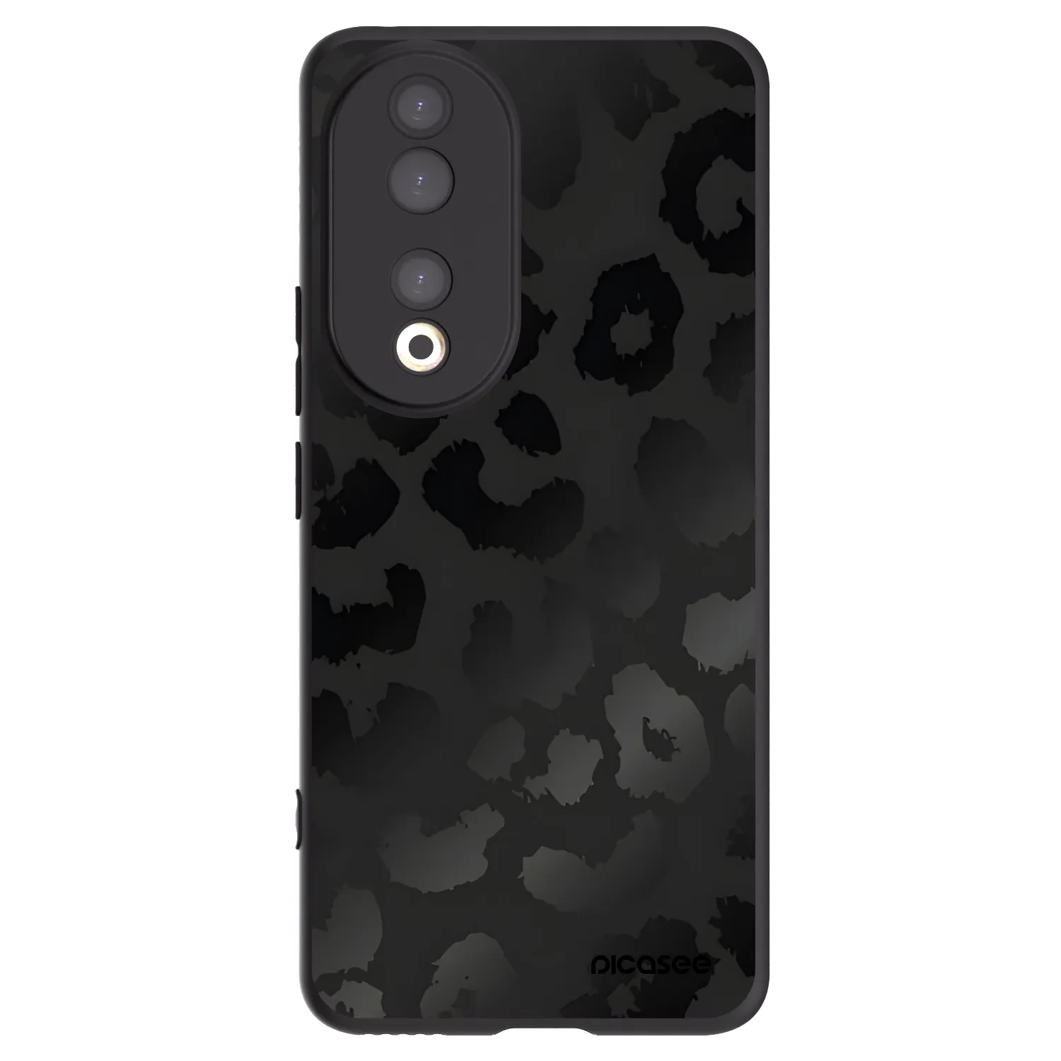 Picasee fekete szilikon tok az alábbi mobiltelefonokra Honor 90 5G - Midnight Leopard