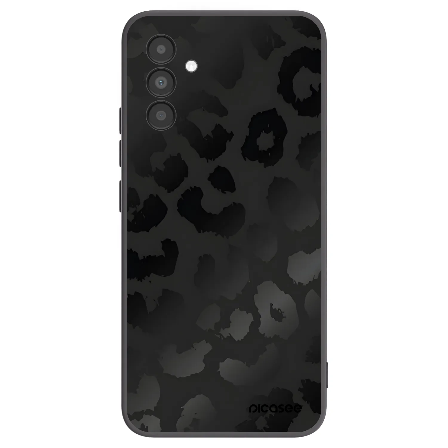 Picasee fekete szilikon tok az alábbi mobiltelefonokra Samsung Galaxy A04s A047F - Midnight Leopard