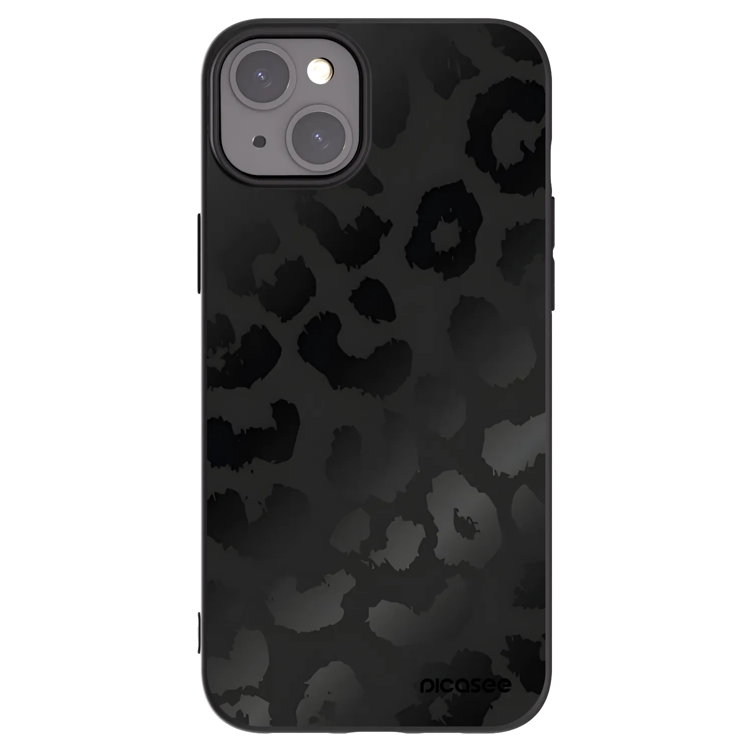 Picasee fekete szilikon tok az alábbi mobiltelefonokra Apple iPhone 15 Plus - Midnight Leopard