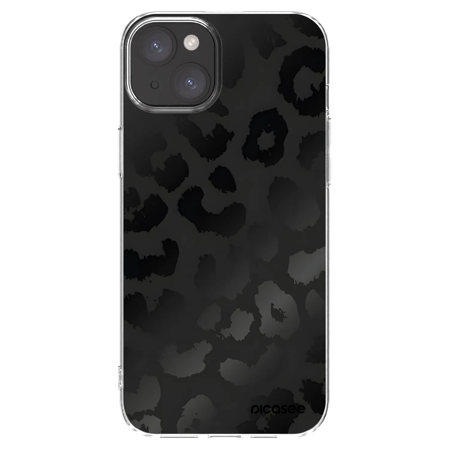 Picasee átlátszó szilikon tok az alábbi mobiltelefonokra Apple iPhone 15 Plus - Midnight Leopard
