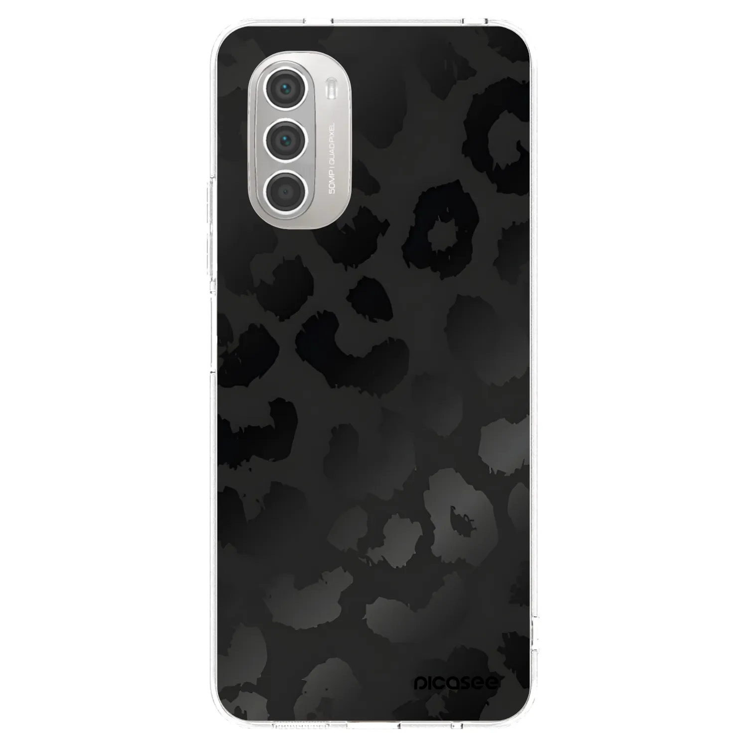 Picasee átlátszó szilikon tok az alábbi mobiltelefonokra Motorola Moto G51 - Midnight Leopard