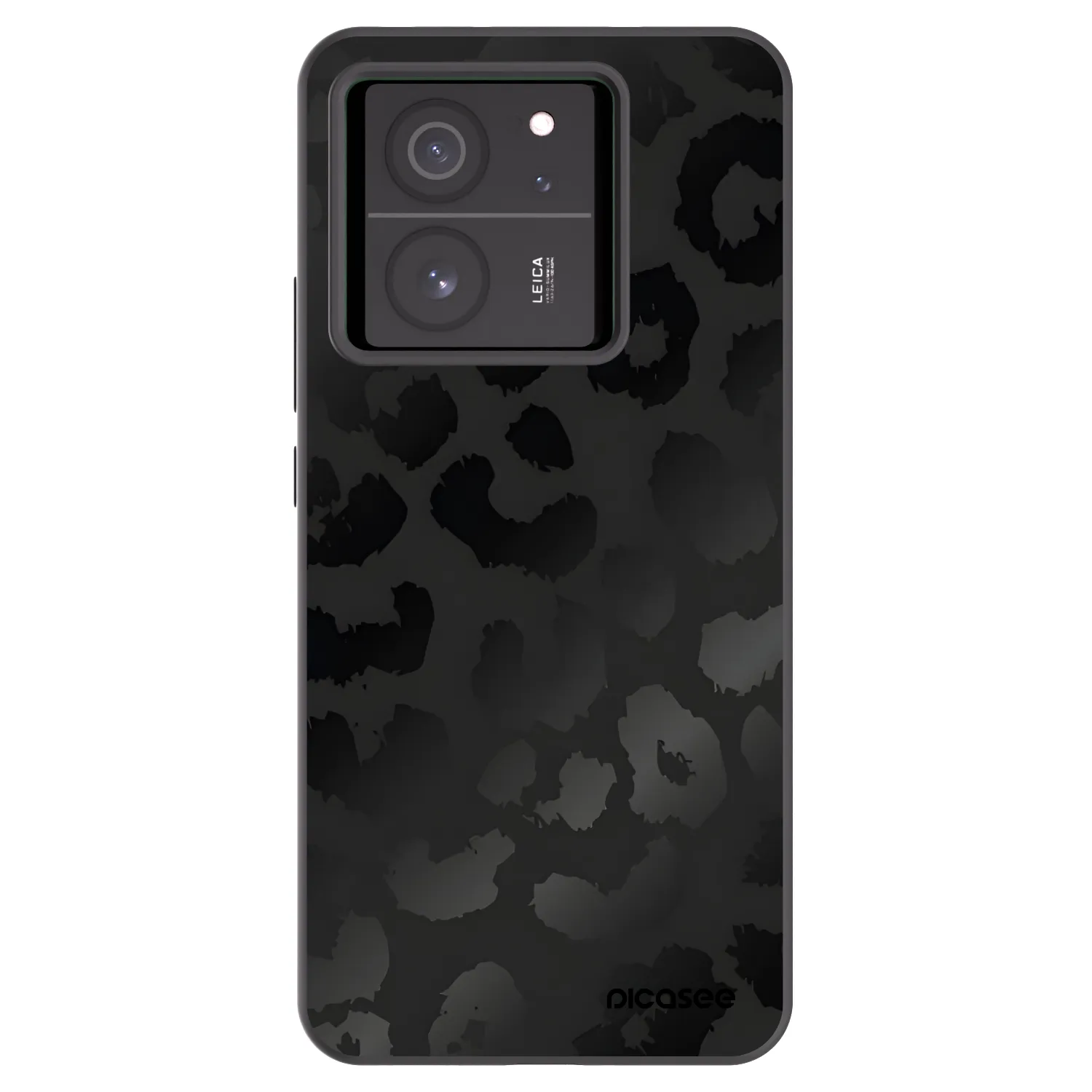 Picasee fekete szilikon tok az alábbi mobiltelefonokra Xiaomi 13T Pro - Midnight Leopard