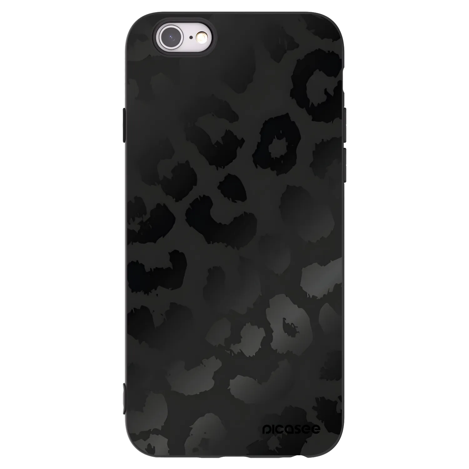 Picasee fekete szilikon tok az alábbi mobiltelefonokra Apple iPhone 6/6S - Midnight Leopard