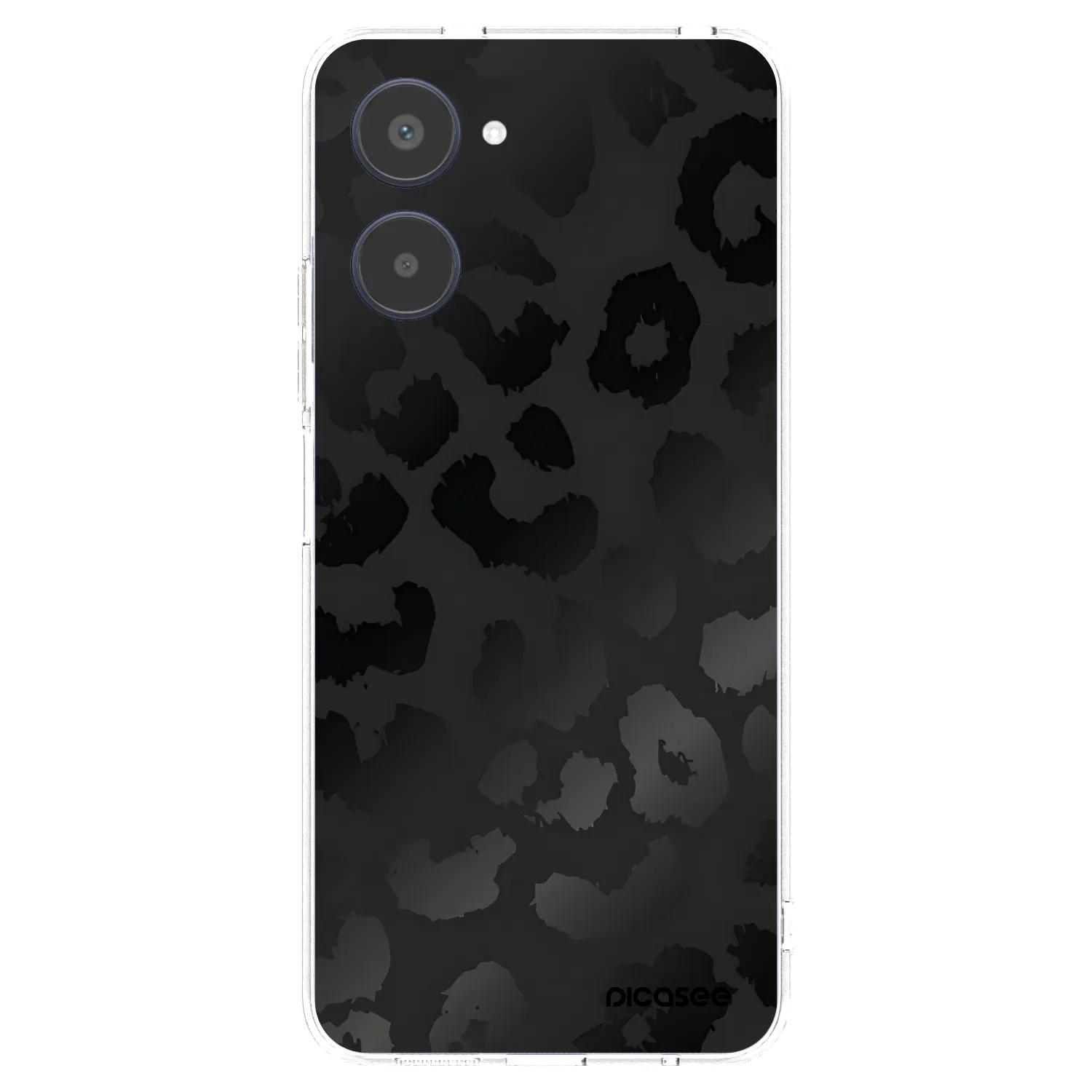 Picasee átlátszó szilikon tok az alábbi mobiltelefonokra Realme 10 4G - Midnight Leopard