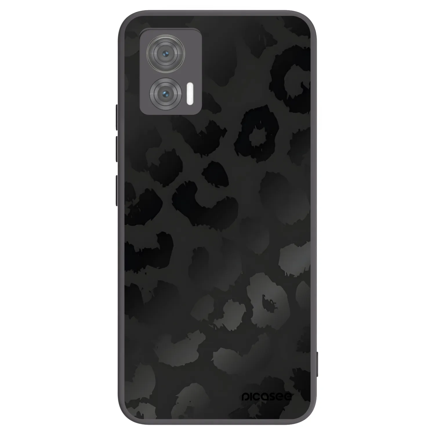 Picasee fekete szilikon tok az alábbi mobiltelefonokra Motorola Edge 30 Neo - Midnight Leopard
