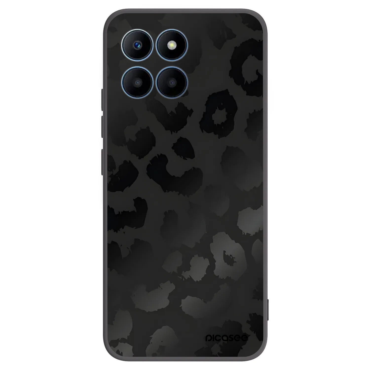 Picasee fekete szilikon tok az alábbi mobiltelefonokra Honor 70 Lite - Midnight Leopard