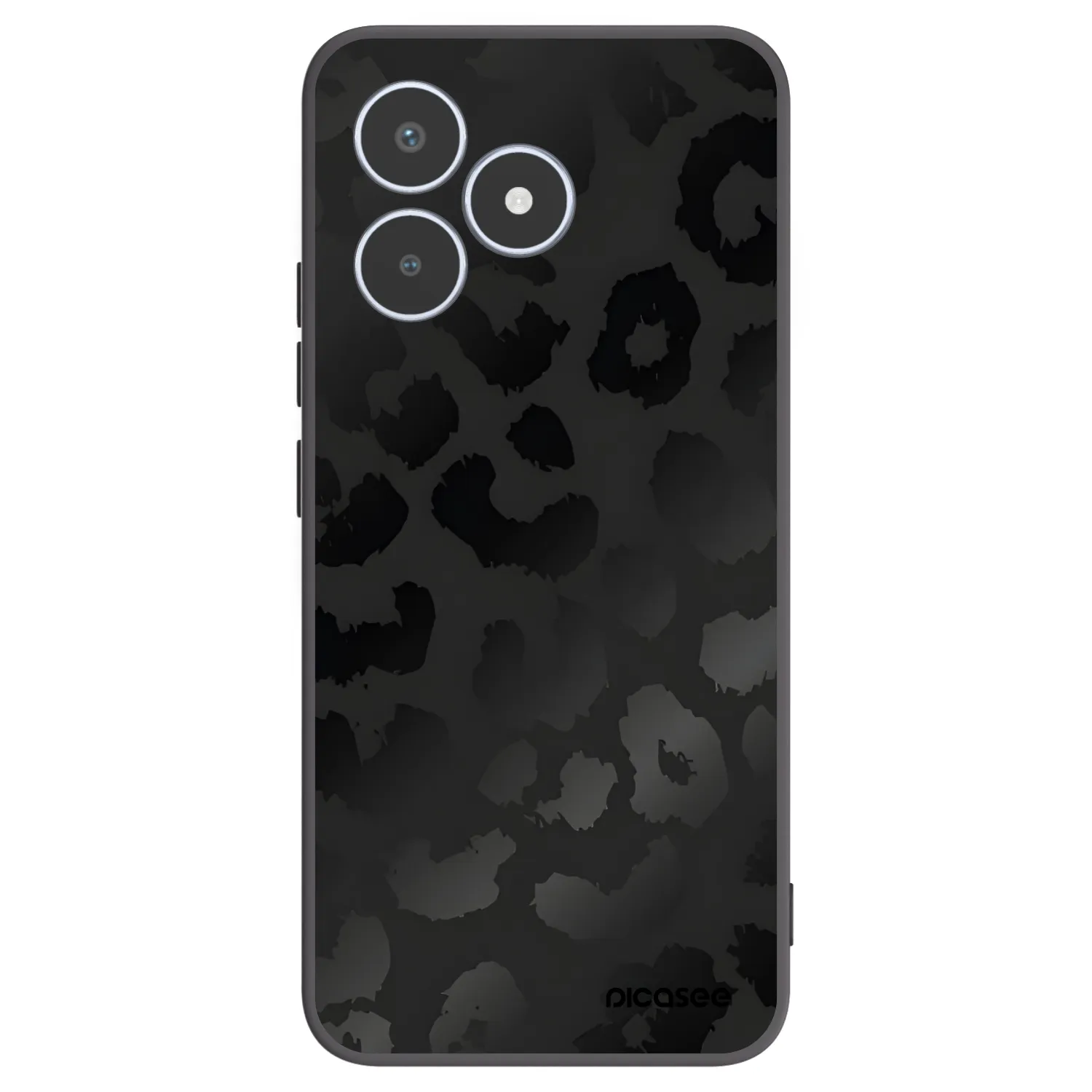 Picasee fekete szilikon tok az alábbi mobiltelefonokra Realme C53 - Midnight Leopard