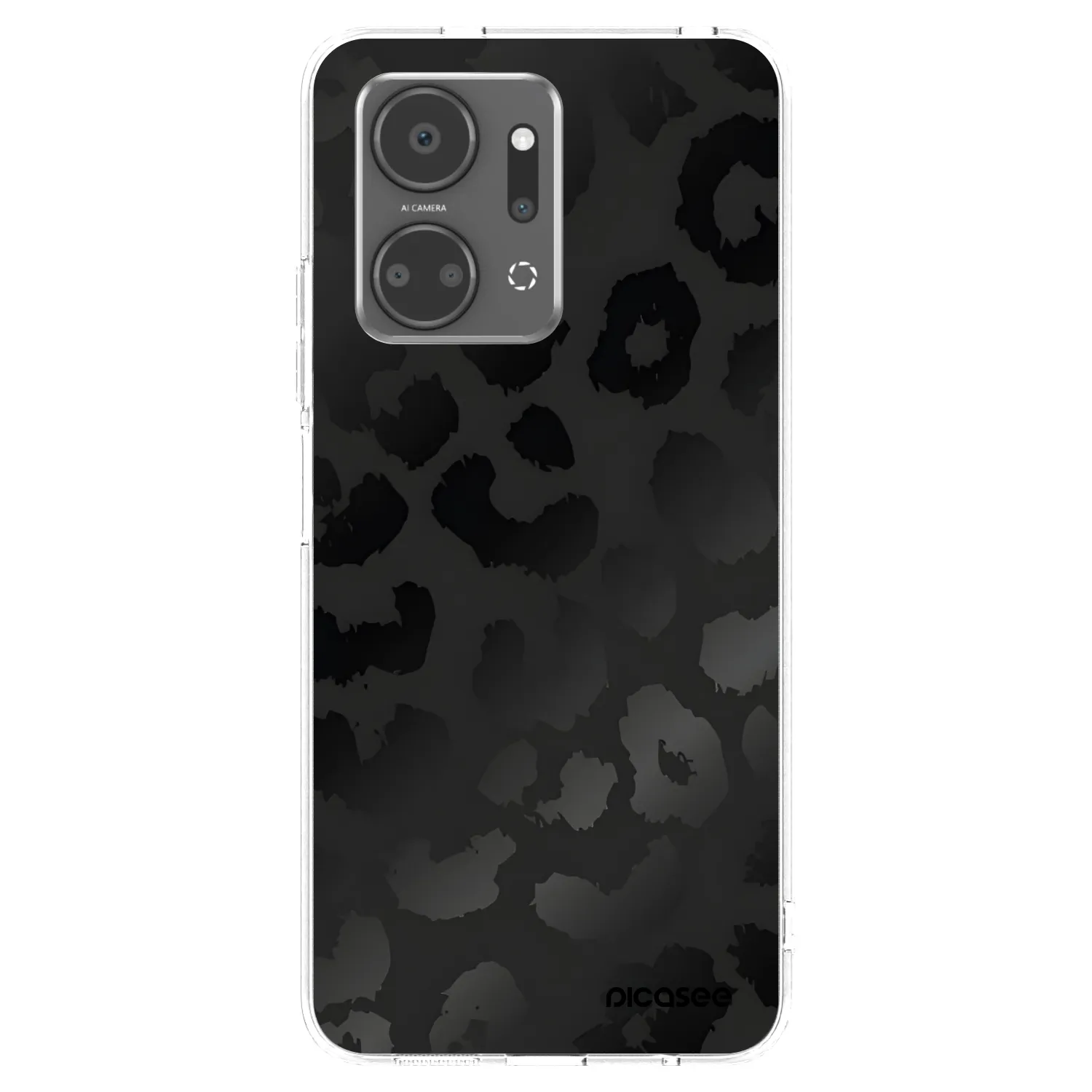 Picasee átlátszó szilikon tok az alábbi mobiltelefonokra Honor X7a - Midnight Leopard