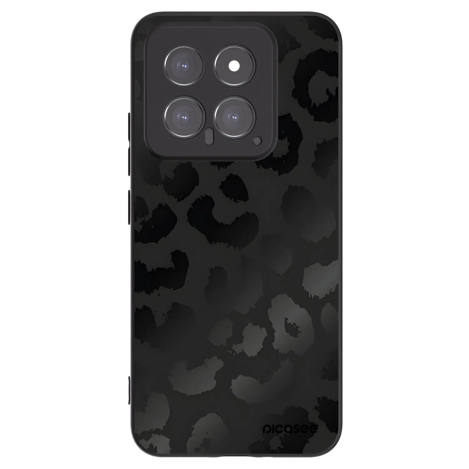 Picasee fekete szilikon tok az alábbi mobiltelefonokra Xiaomi 14 - Midnight Leopard