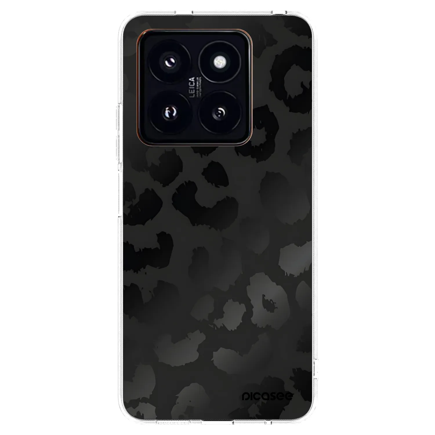 Picasee átlátszó szilikon tok az alábbi mobiltelefonokra Xiaomi 14 Pro - Midnight Leopard