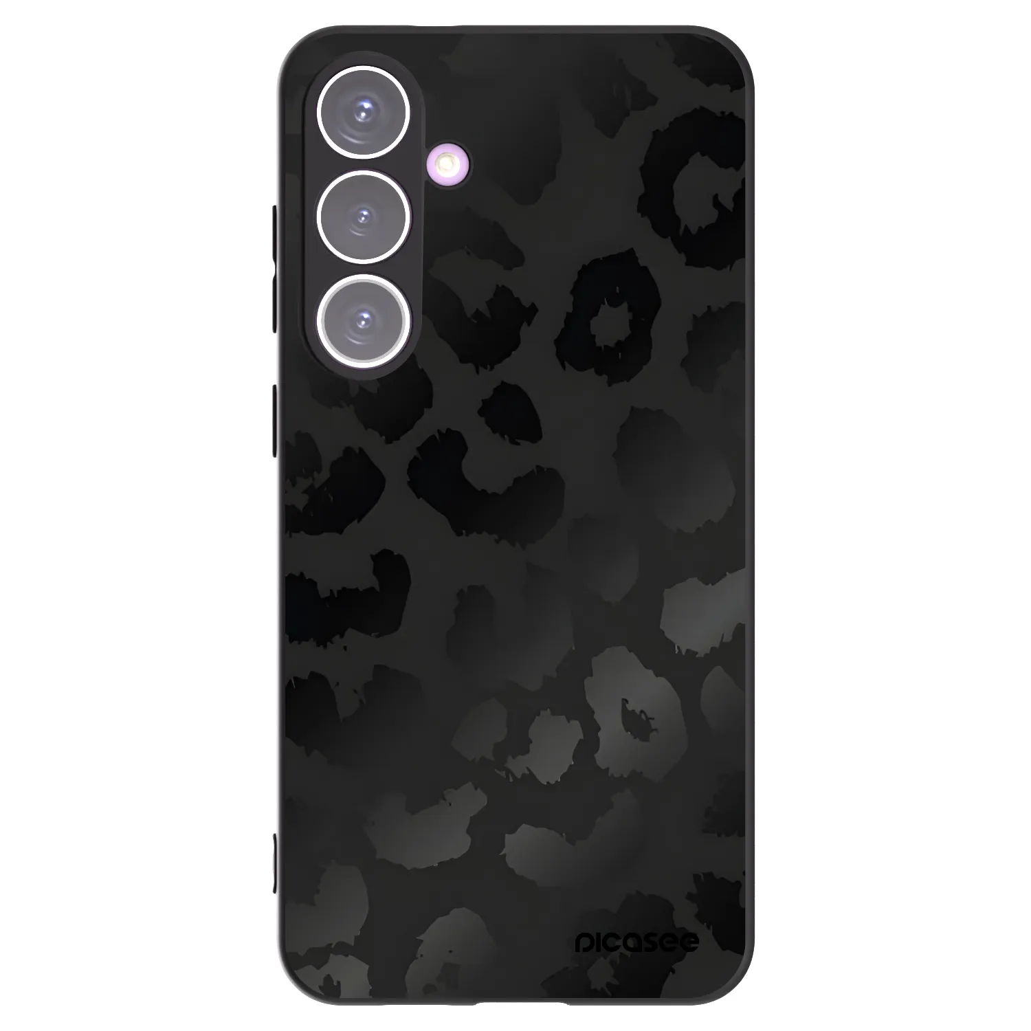 Picasee fekete szilikon tok az alábbi mobiltelefonokra Samsung Galaxy S24+ S926B 5G - Midnight Leopard