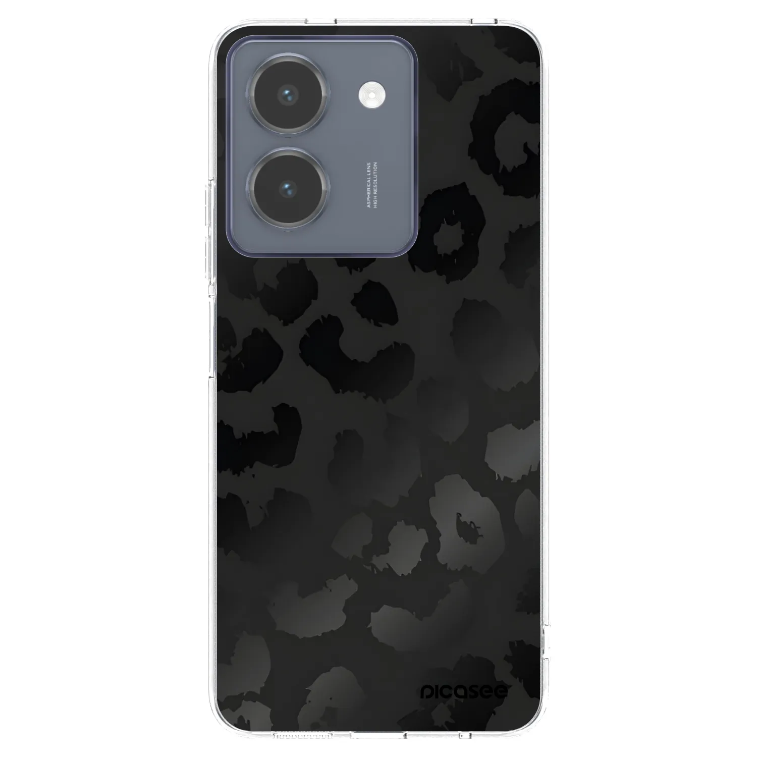 Picasee átlátszó szilikon tok az alábbi mobiltelefonokra Vivo Y36 4G - Midnight Leopard