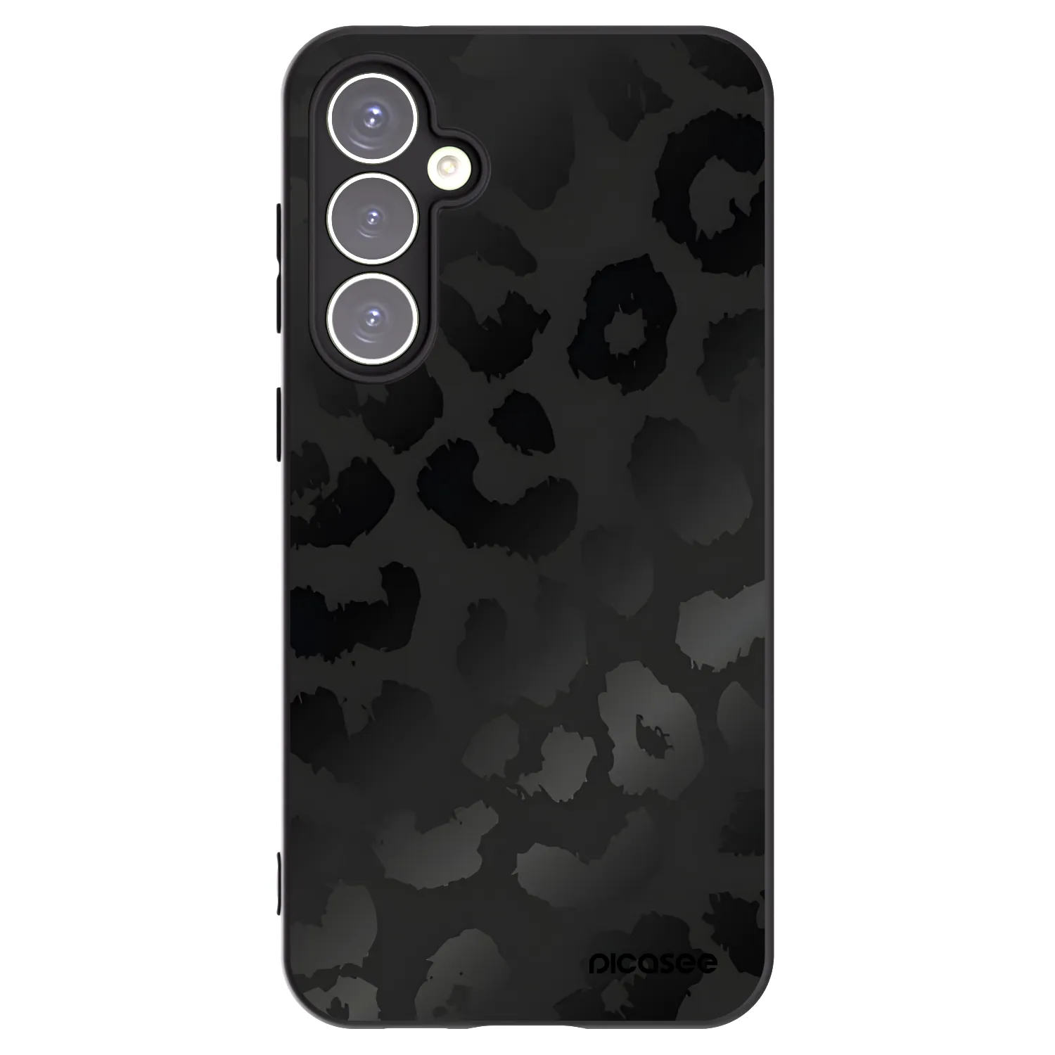 Picasee fekete szilikon tok az alábbi mobiltelefonokra Samsung Galaxy S23 FE S711B - Midnight Leopard