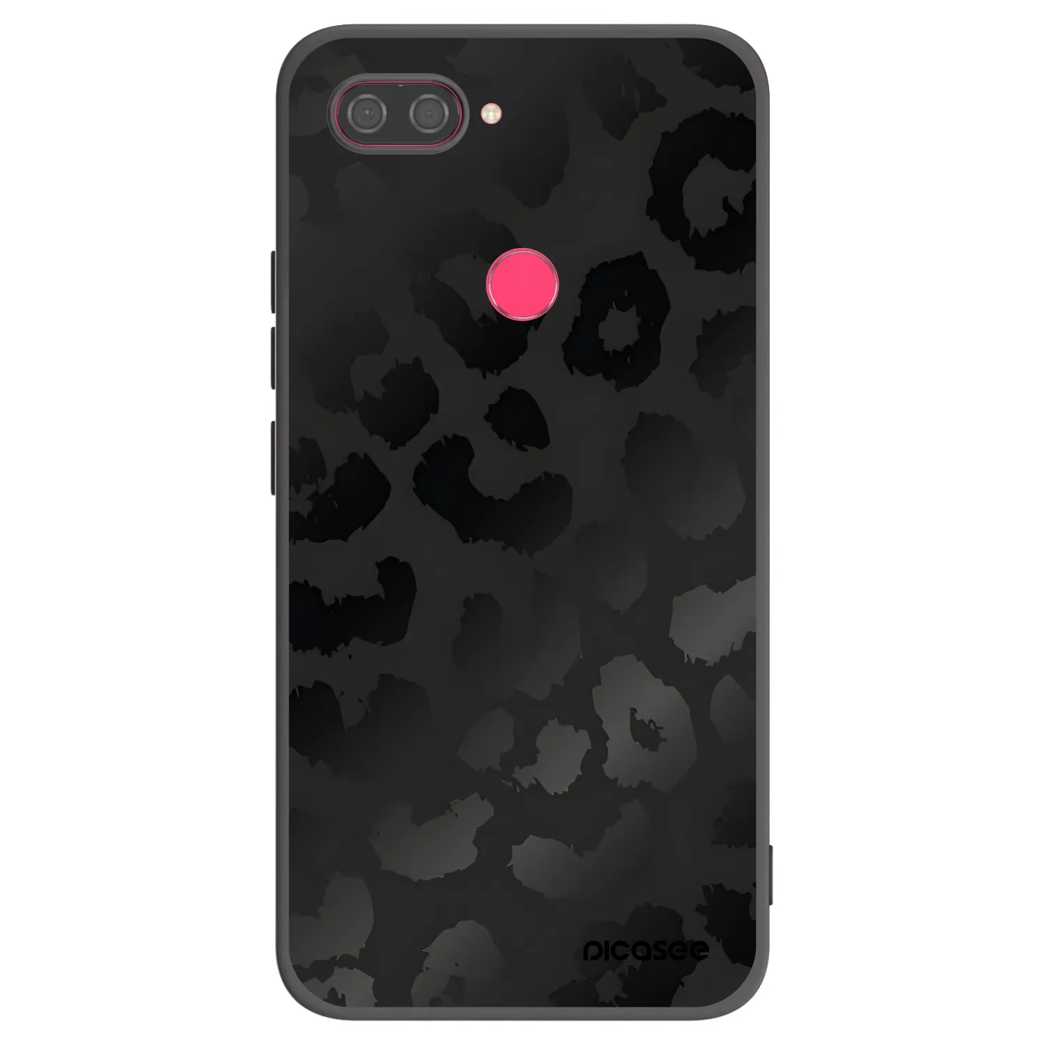 Picasee fekete szilikon tok az alábbi mobiltelefonokra Xiaomi Mi 8 Lite - Midnight Leopard