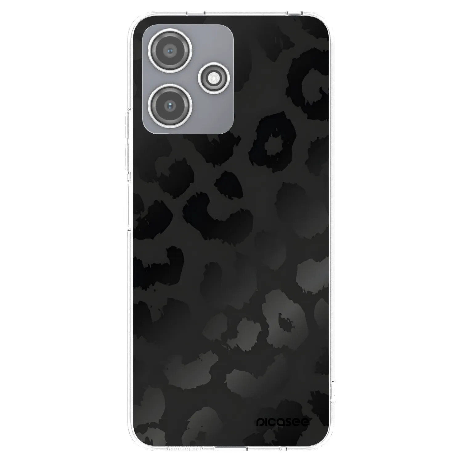 Picasee átlátszó szilikon tok az alábbi mobiltelefonokra Xiaomi Redmi 12 5G - Midnight Leopard
