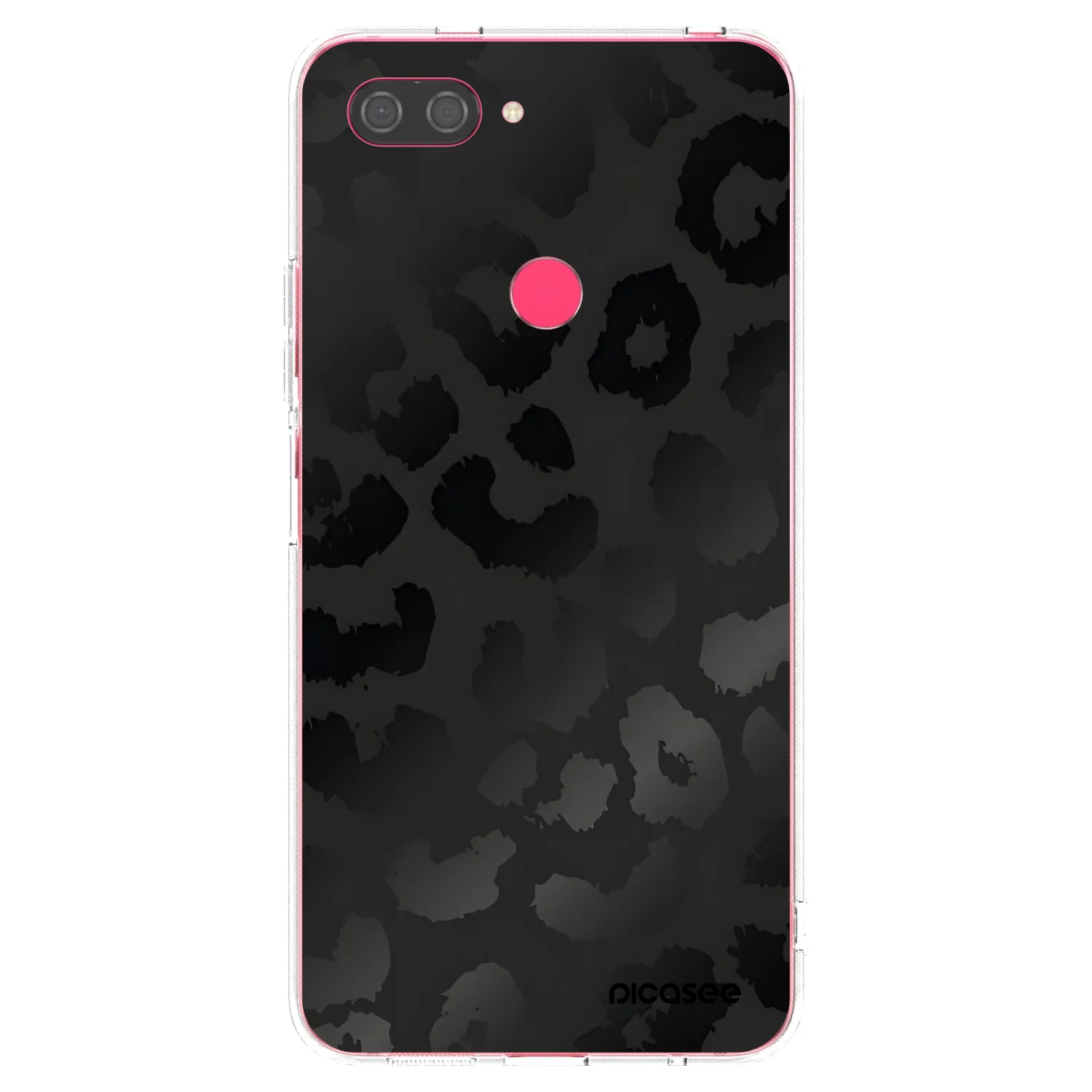 Picasee átlátszó szilikon tok az alábbi mobiltelefonokra Xiaomi Mi 8 Lite - Midnight Leopard