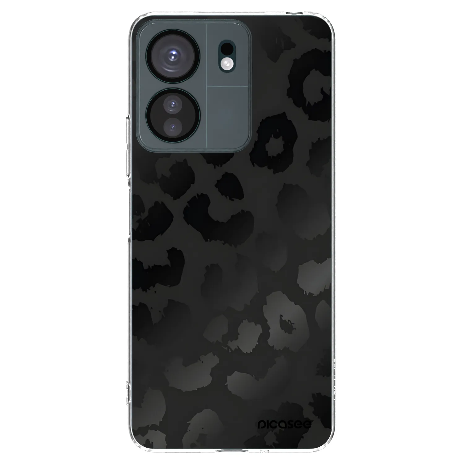 Picasee átlátszó szilikon tok az alábbi mobiltelefonokra Xiaomi Redmi 13C 4G - Midnight Leopard