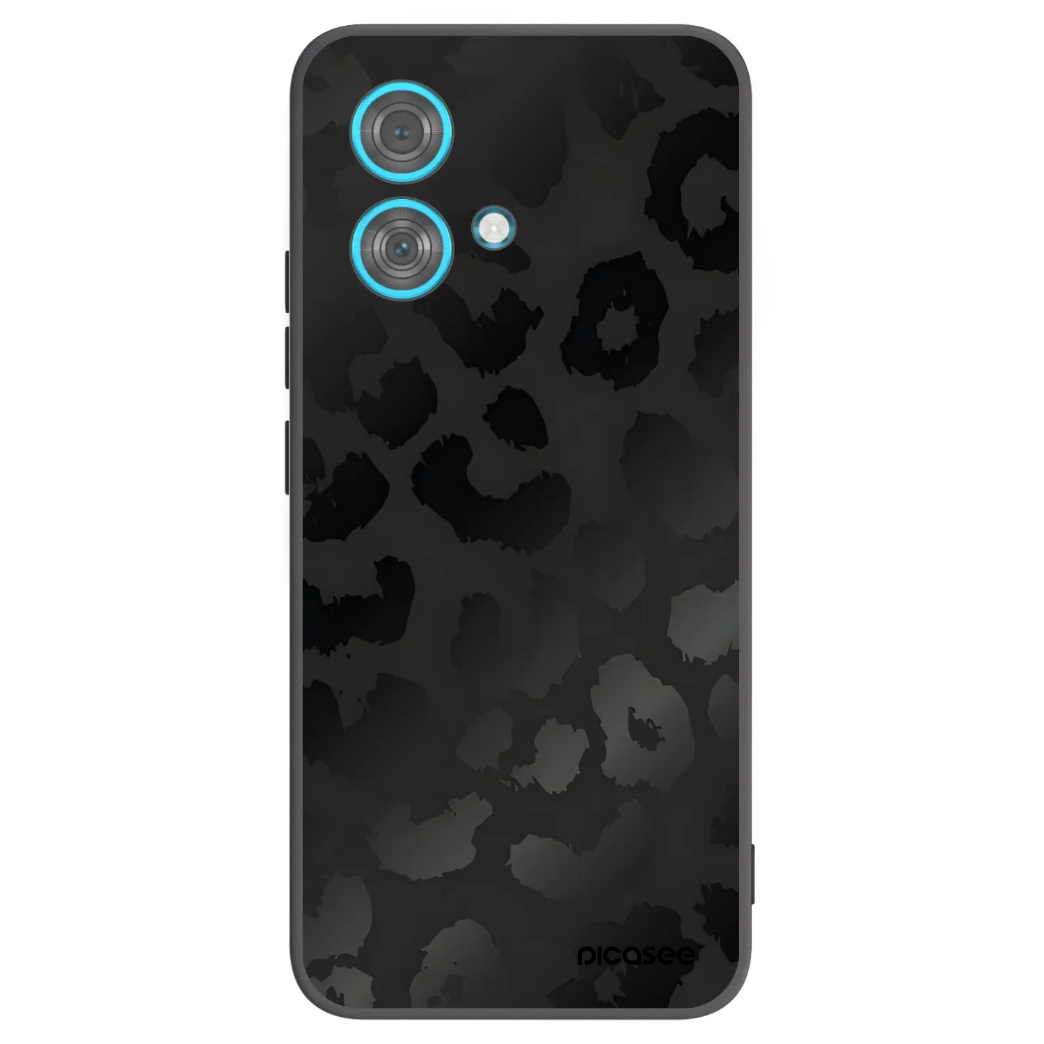 Picasee fekete szilikon tok az alábbi mobiltelefonokra Motorola Edge 40 Neo - Midnight Leopard