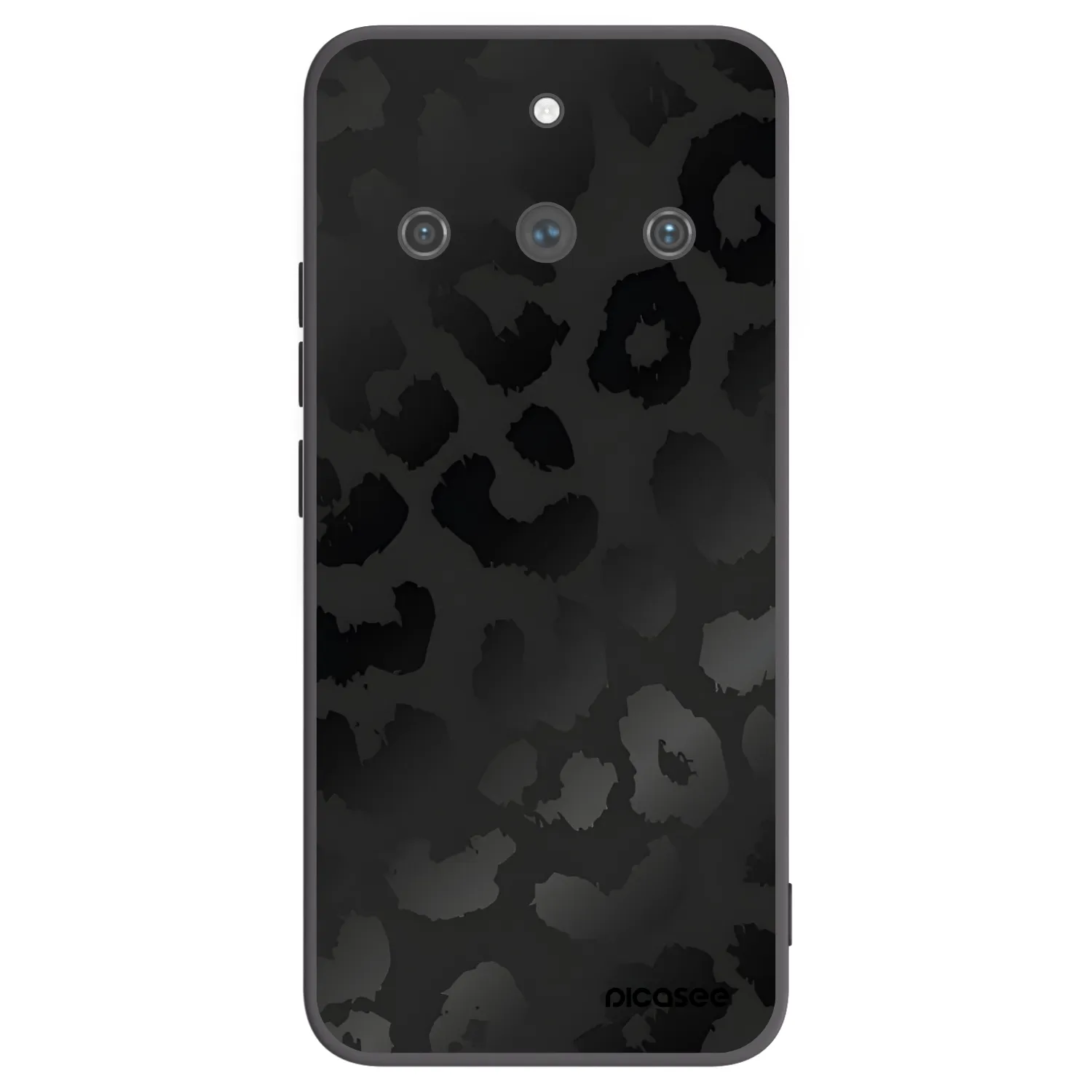 Picasee fekete szilikon tok az alábbi mobiltelefonokra Realme 11 Pro+ - Midnight Leopard