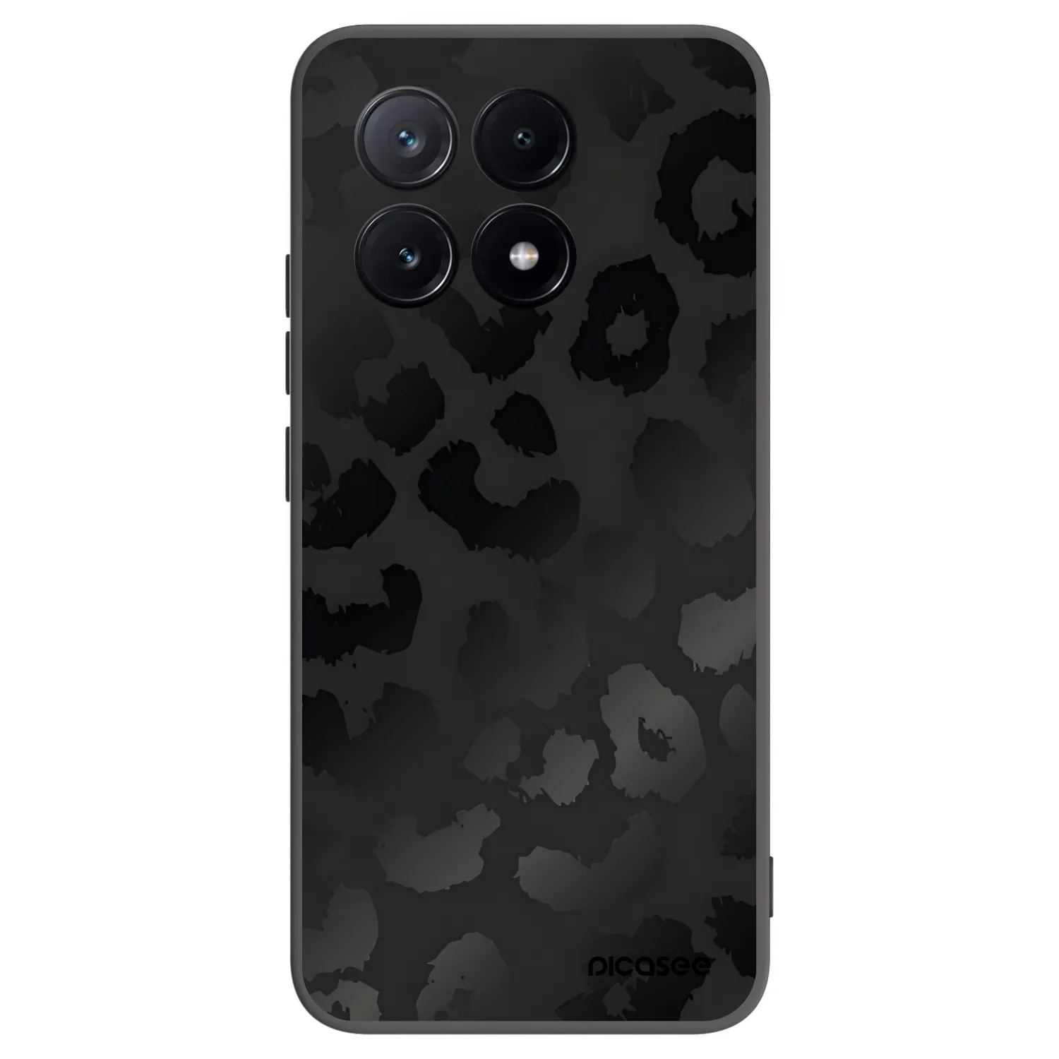 Picasee fekete szilikon tok az alábbi mobiltelefonokra Xiaomi Poco X6 Pro - Midnight Leopard