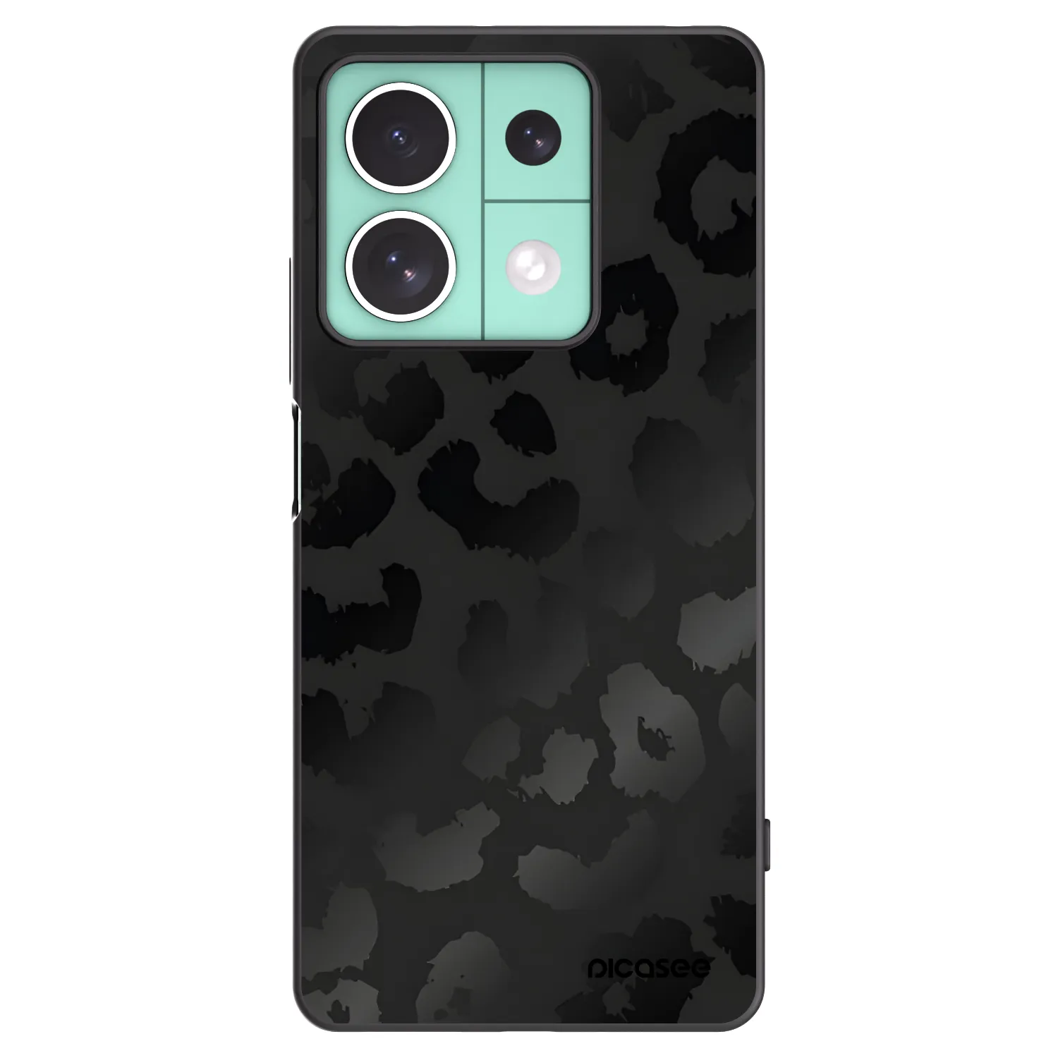 Picasee fekete szilikon tok az alábbi mobiltelefonokra Xiaomi Redmi Note 13 5G - Midnight Leopard