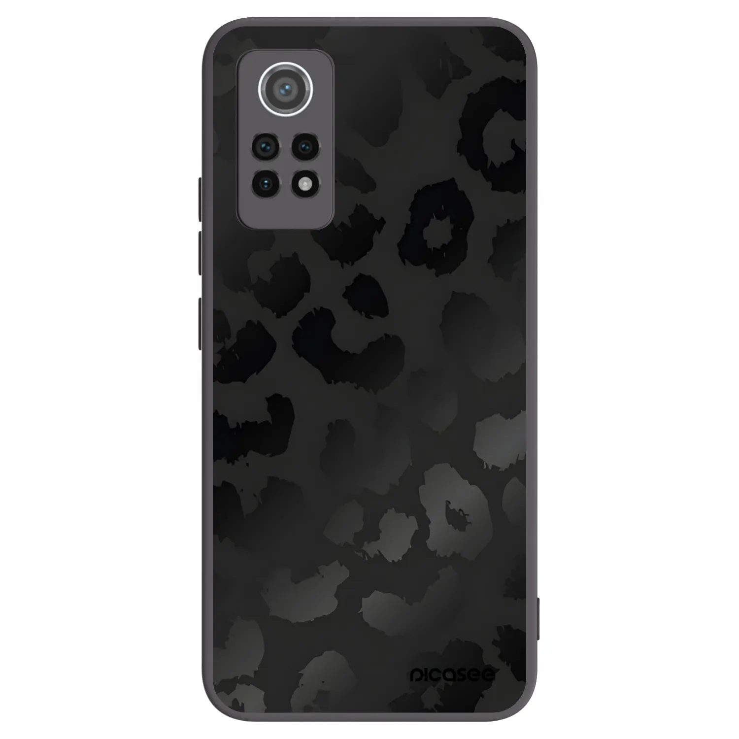 Picasee fekete szilikon tok az alábbi mobiltelefonokra Xiaomi Redmi Note 12 Pro 4G - Midnight Leopard