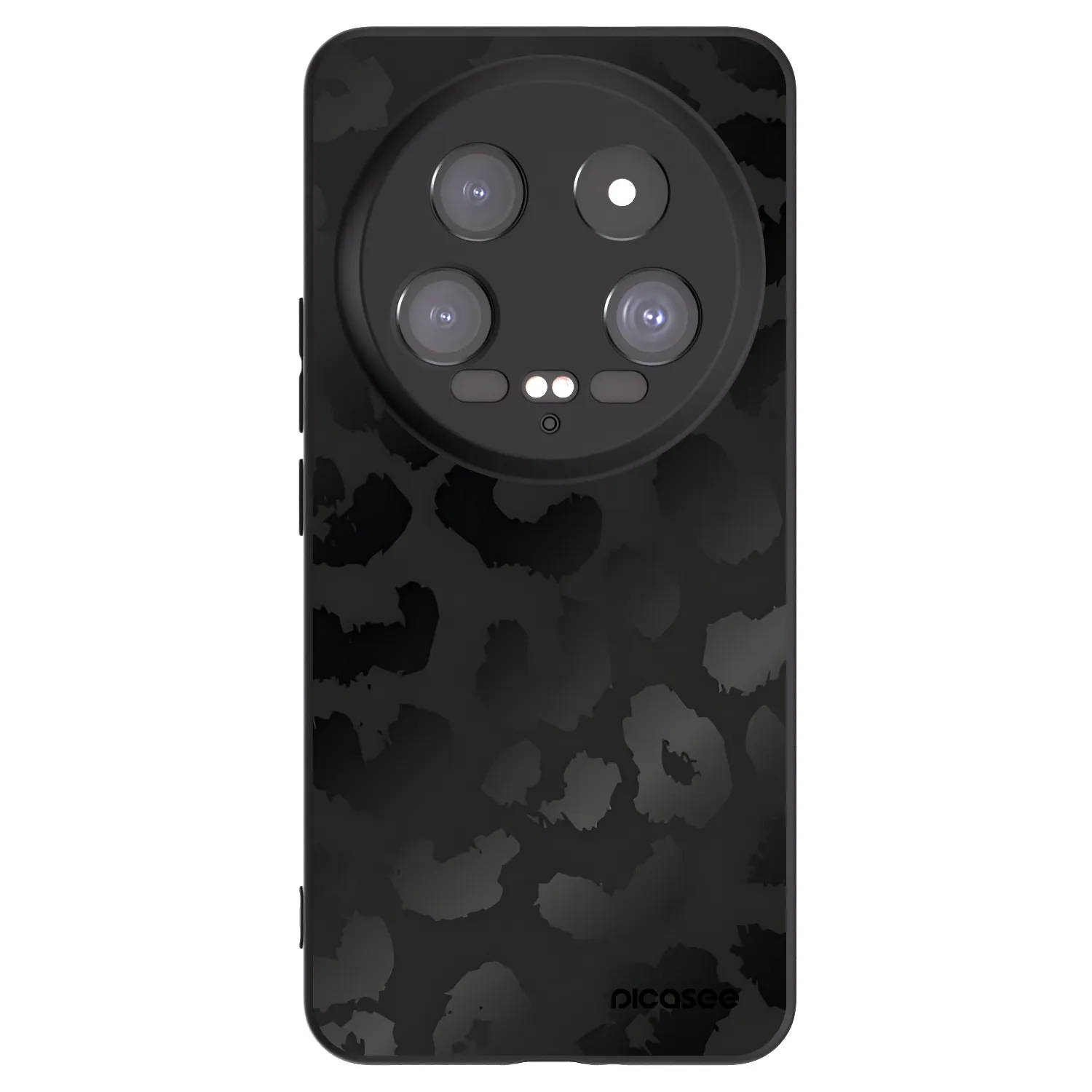 Picasee fekete szilikon tok az alábbi mobiltelefonokra Xiaomi 14 Ultra - Midnight Leopard