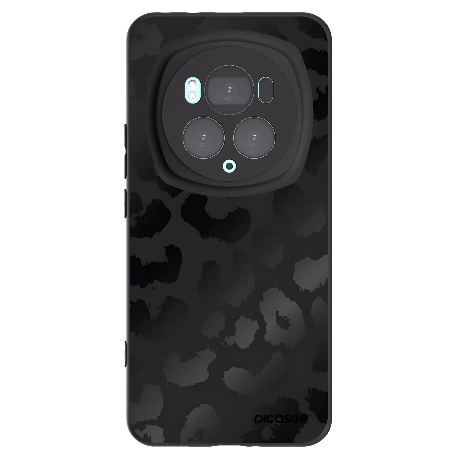 Picasee fekete szilikon tok az alábbi mobiltelefonokra Honor Magic6 Pro - Midnight Leopard