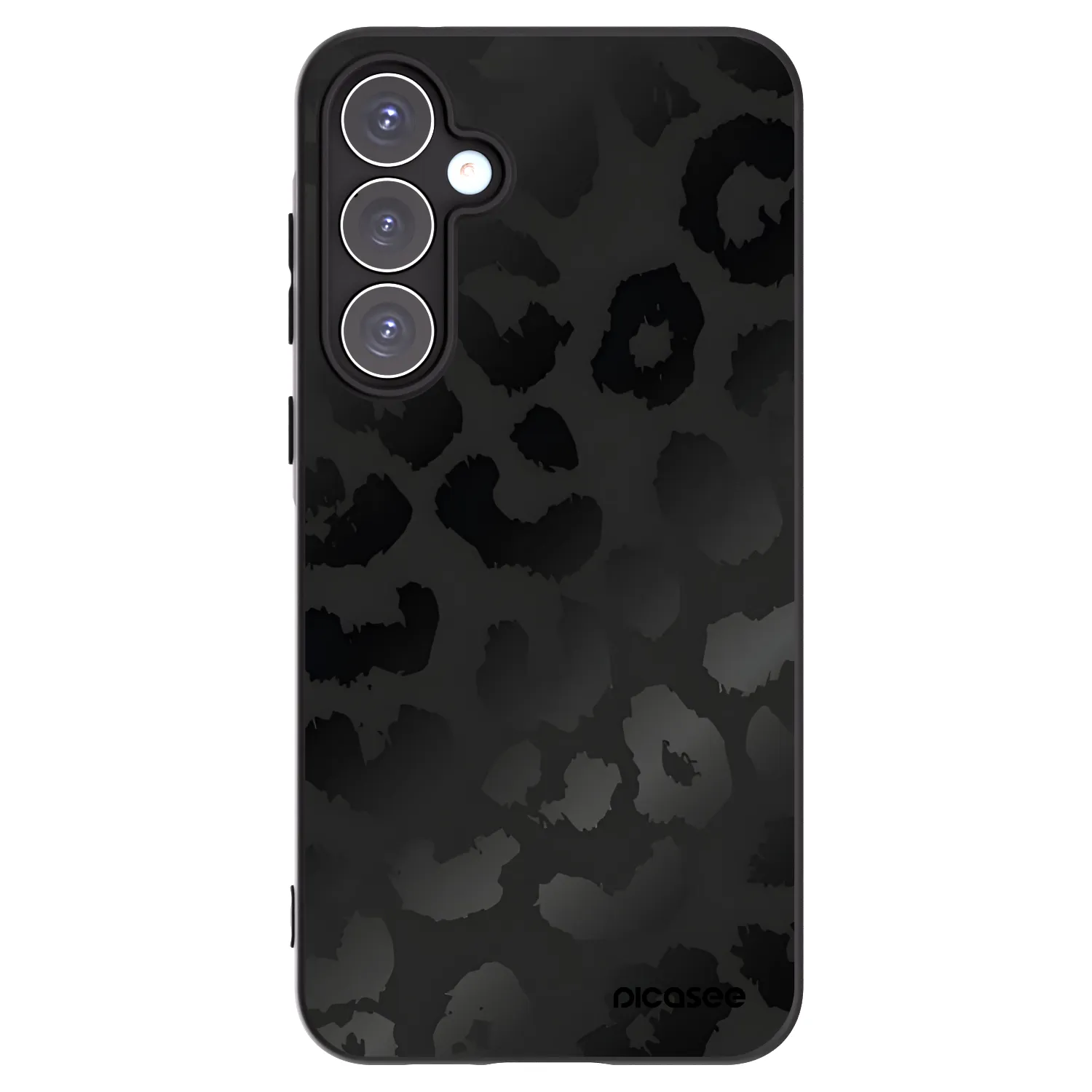 Picasee fekete szilikon tok az alábbi mobiltelefonokra Samsung Galaxy A55 5G A556B - Midnight Leopard