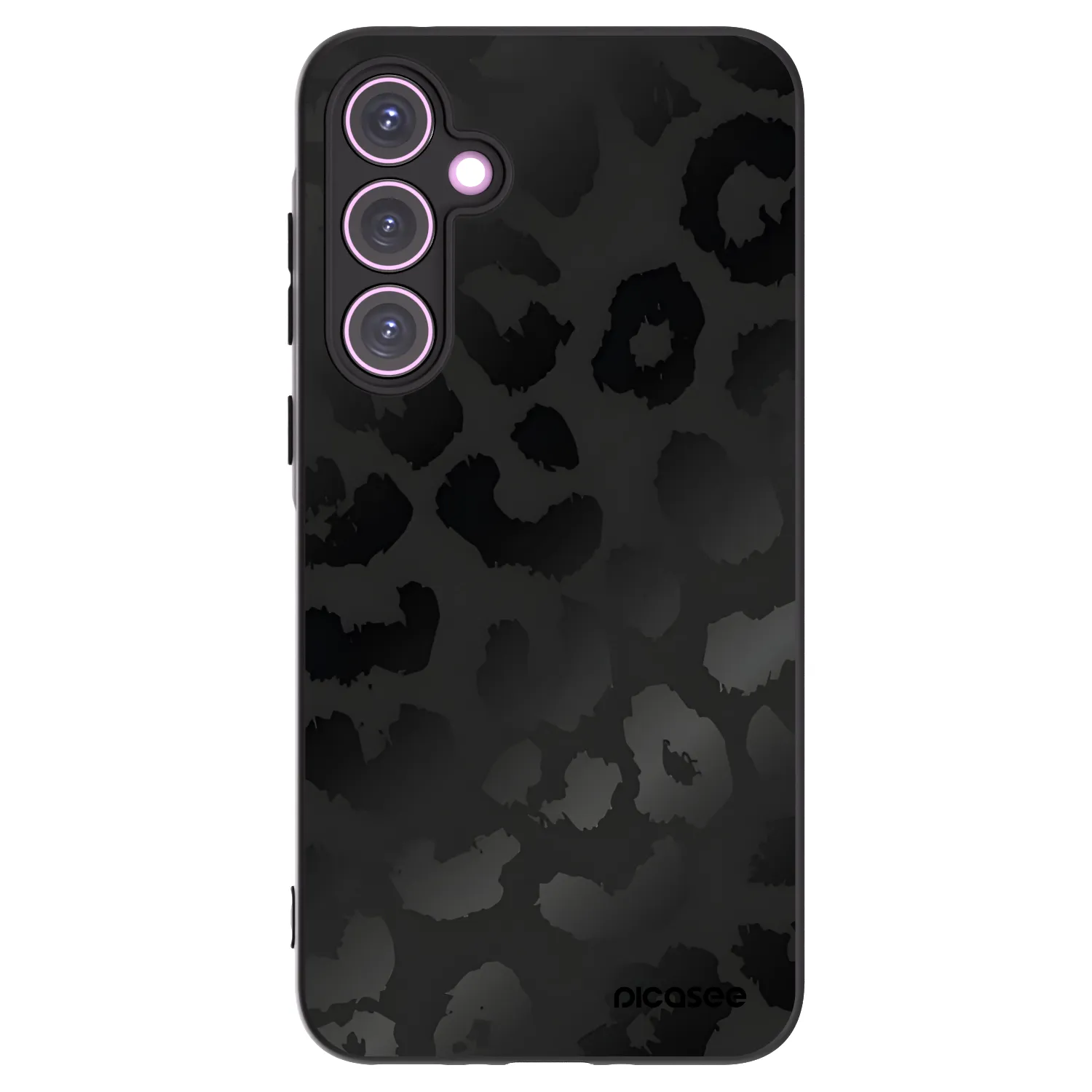 Picasee fekete szilikon tok az alábbi mobiltelefonokra Samsung Galaxy A35 5G A356B - Midnight Leopard