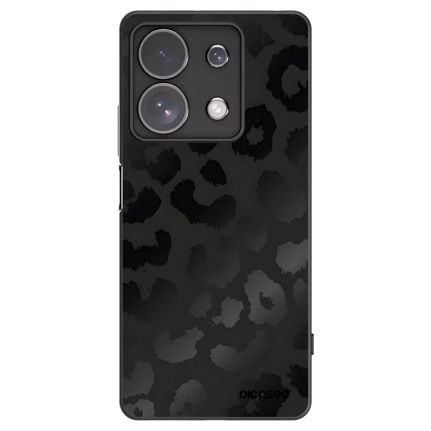 Picasee fekete szilikon tok az alábbi mobiltelefonokra Xiaomi Redmi Note 13 Pro 4G - Midnight Leopard