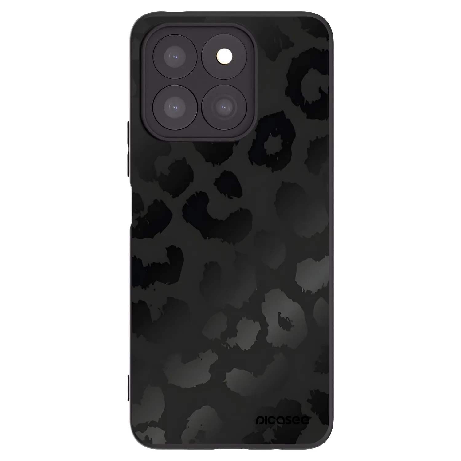 Picasee fekete szilikon tok az alábbi mobiltelefonokra Honor X8b - Midnight Leopard