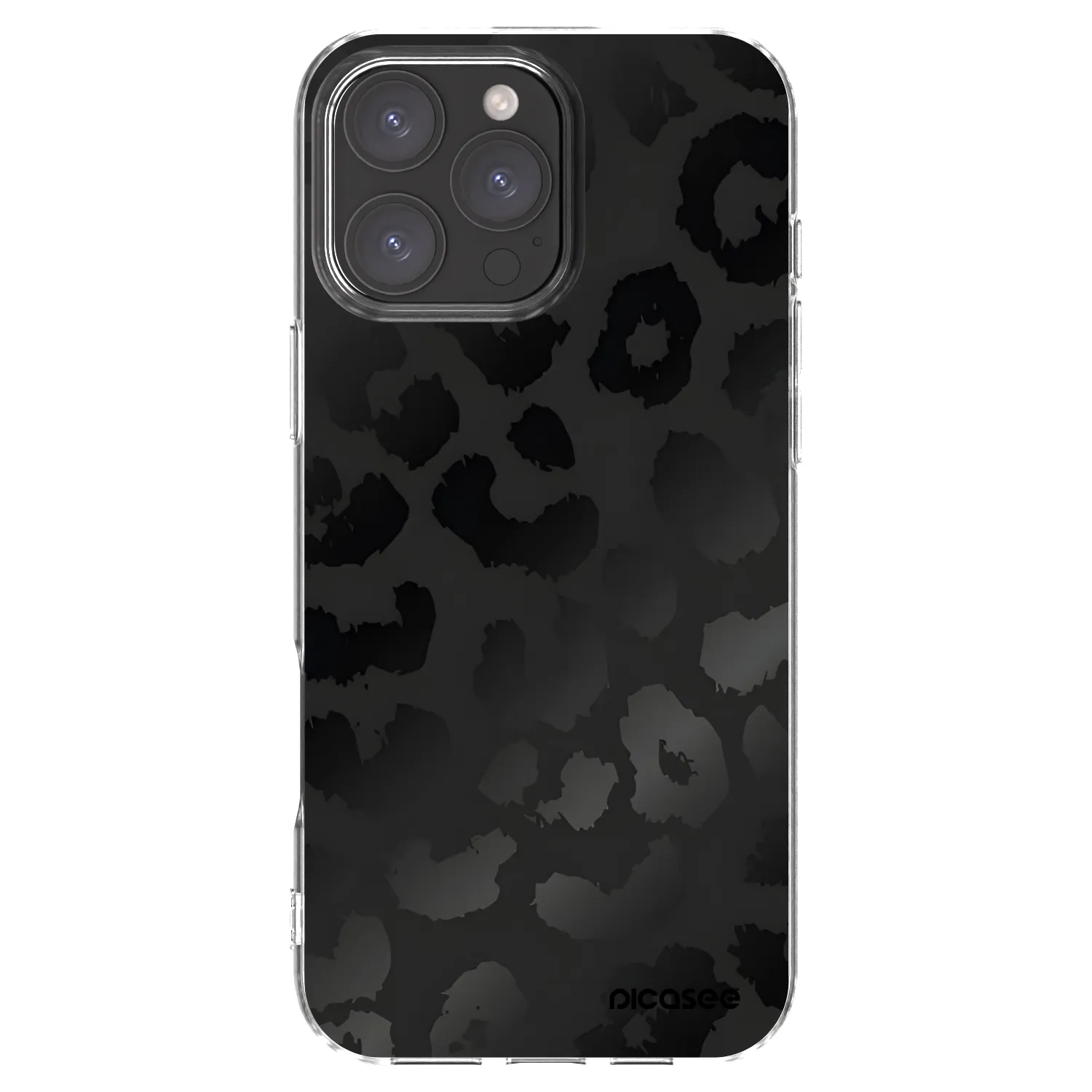 Picasee átlátszó szilikon tok az alábbi mobiltelefonokra Apple iPhone 16 Pro Max - Midnight Leopard